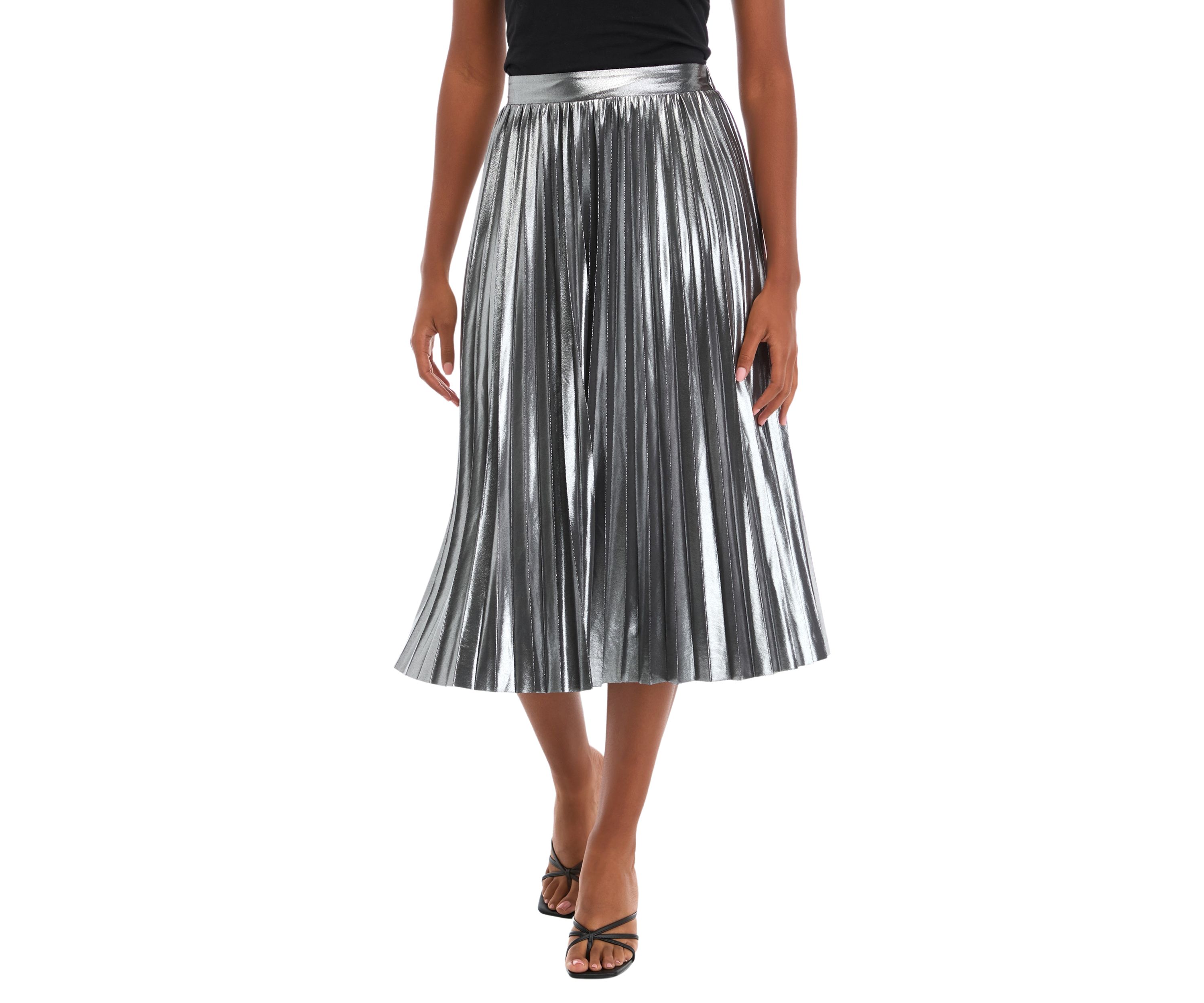 Womens Sunburst Pleat Skirt