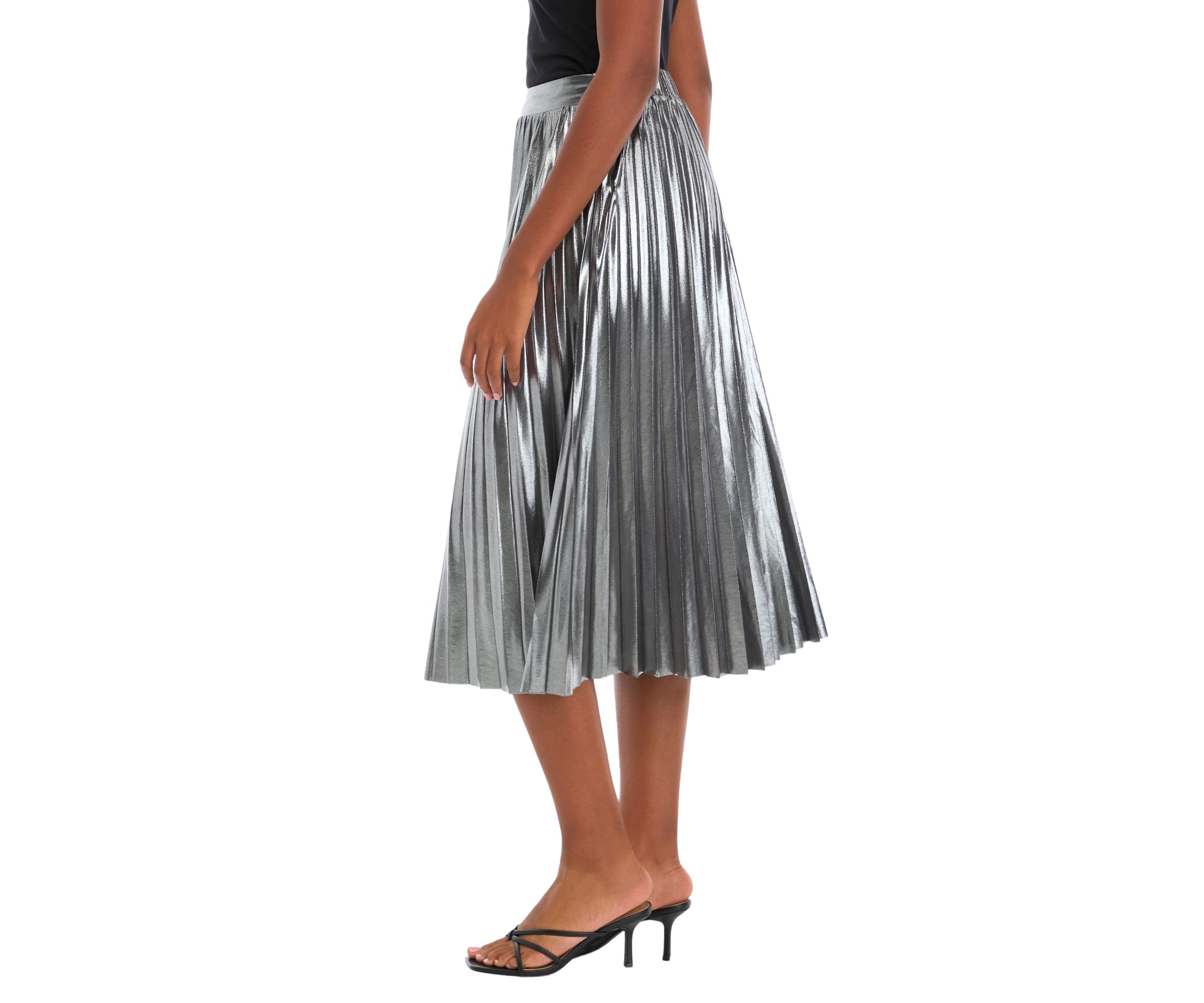 Womens Sunburst Pleat Skirt
