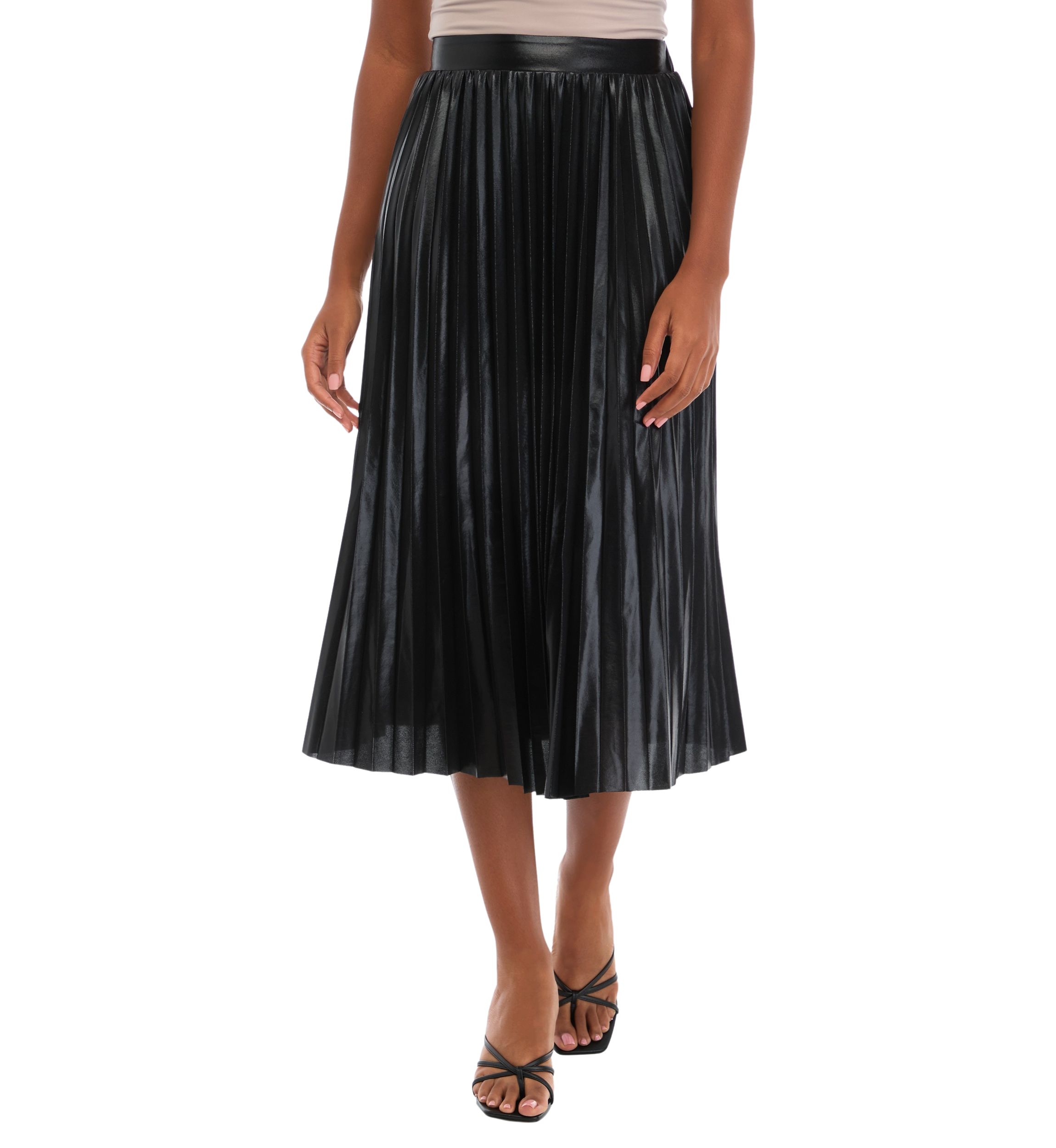 Petite Sunburst Pleated Skirt