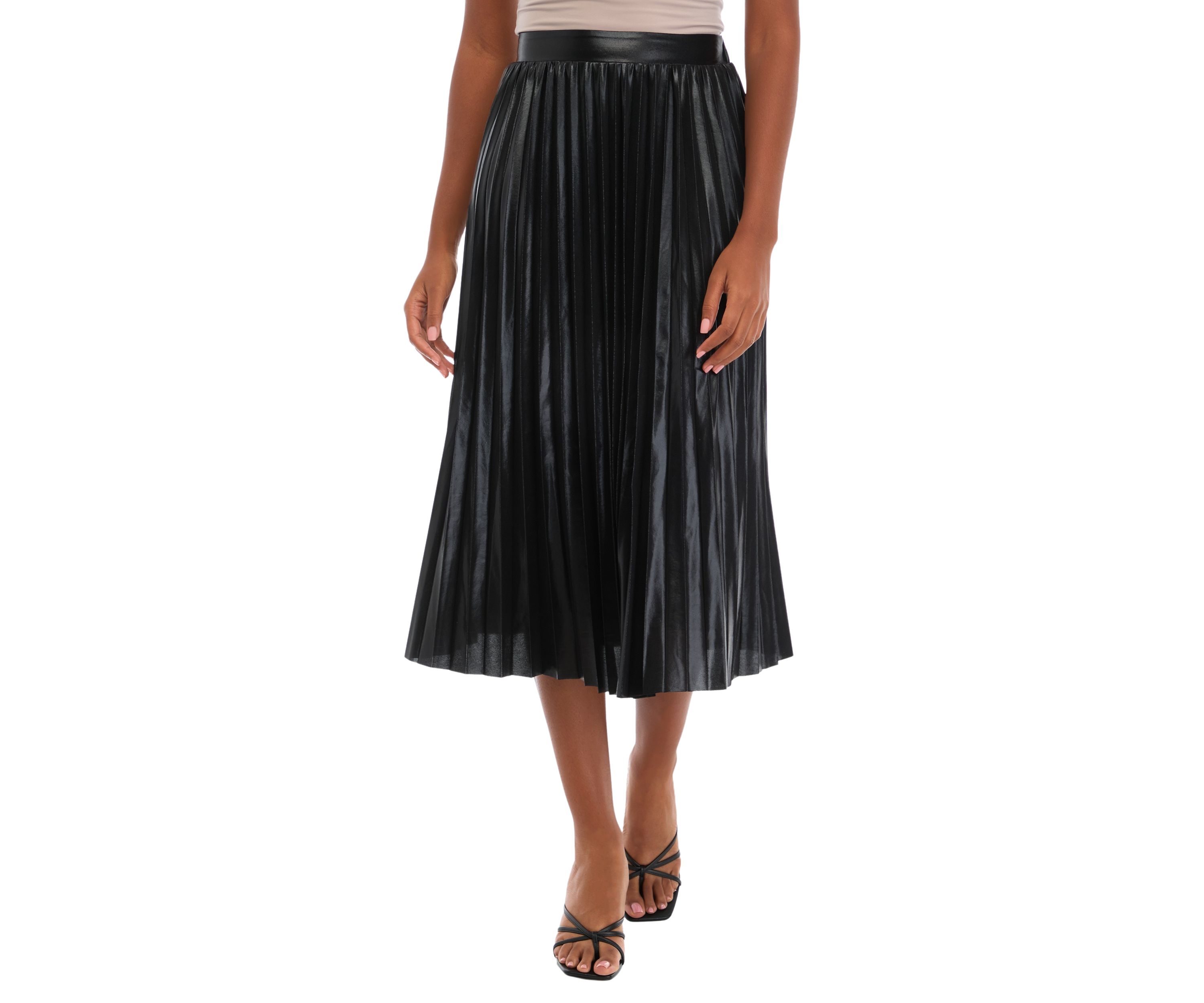 Petite Sunburst Pleated Skirt