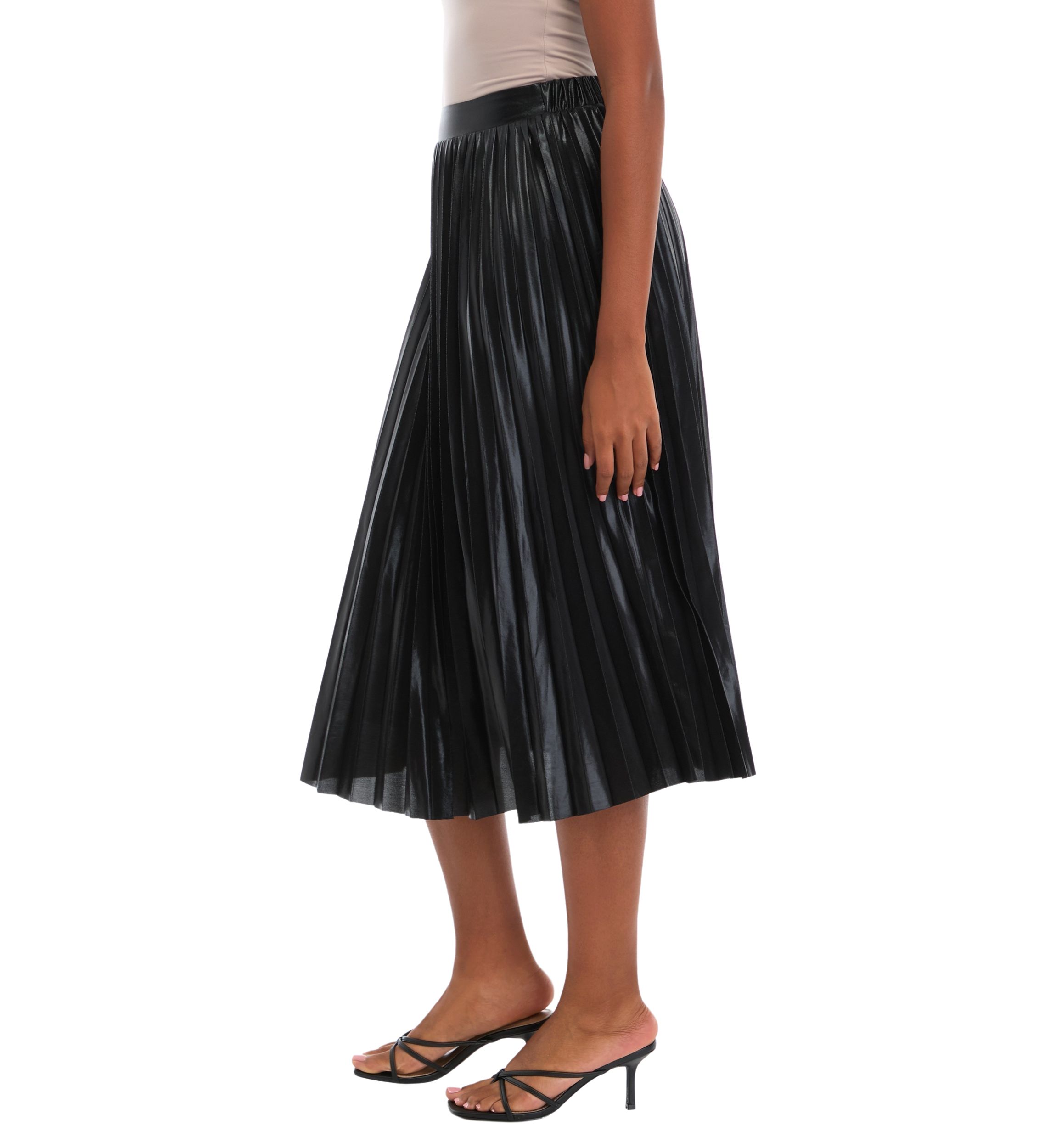 Petite Sunburst Pleated Skirt