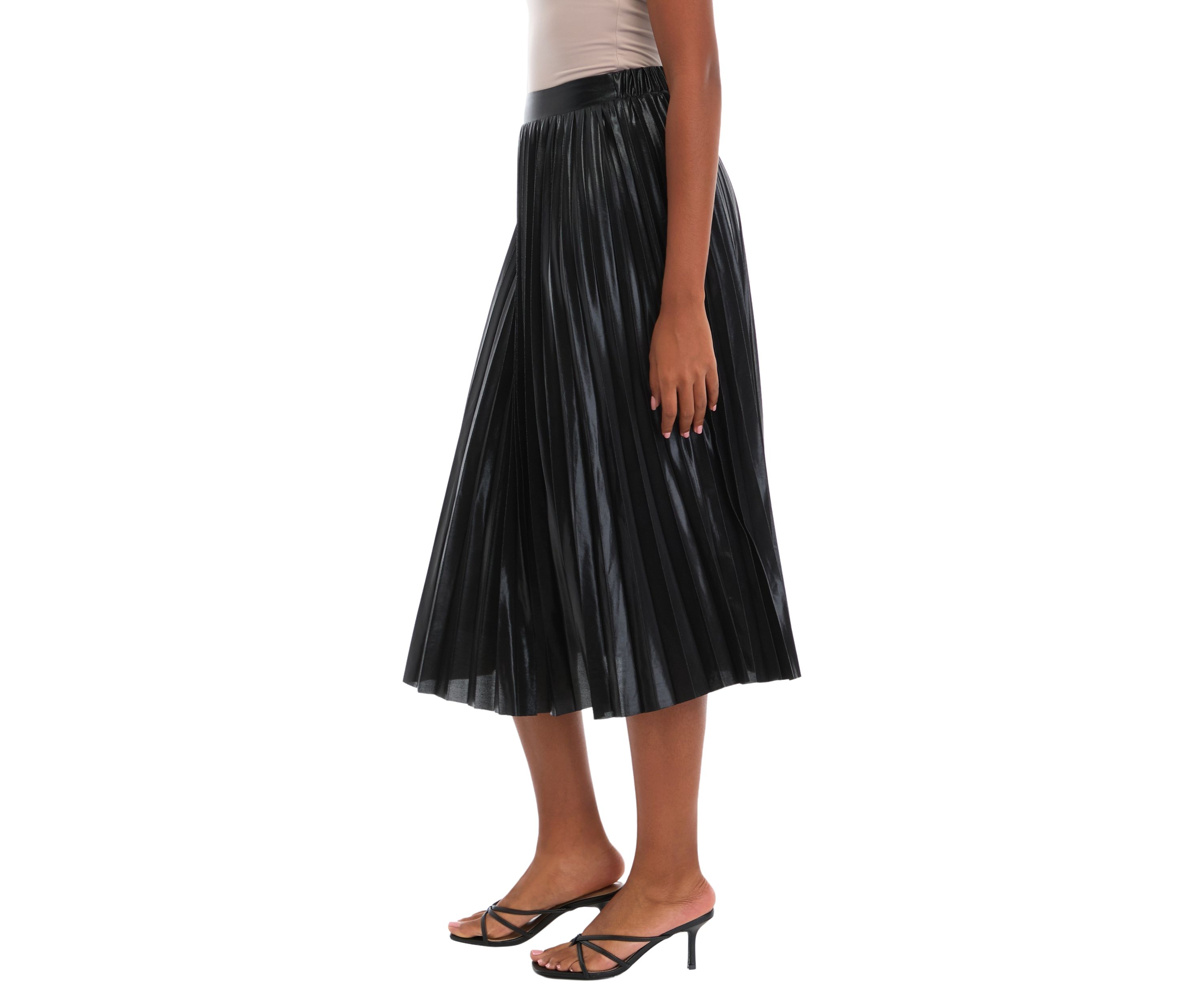 Petite Sunburst Pleated Skirt