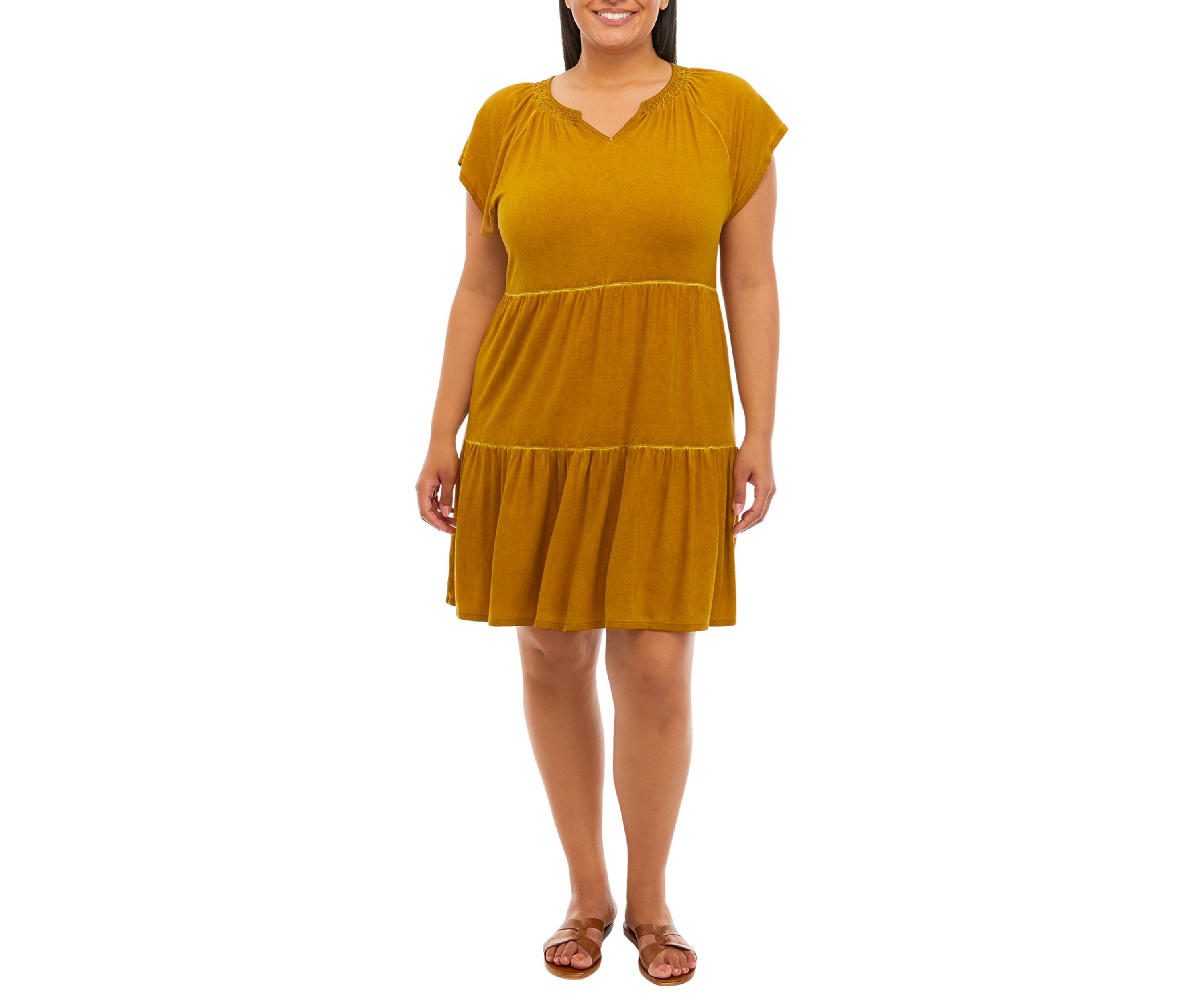 Plus Size Tiered Dress