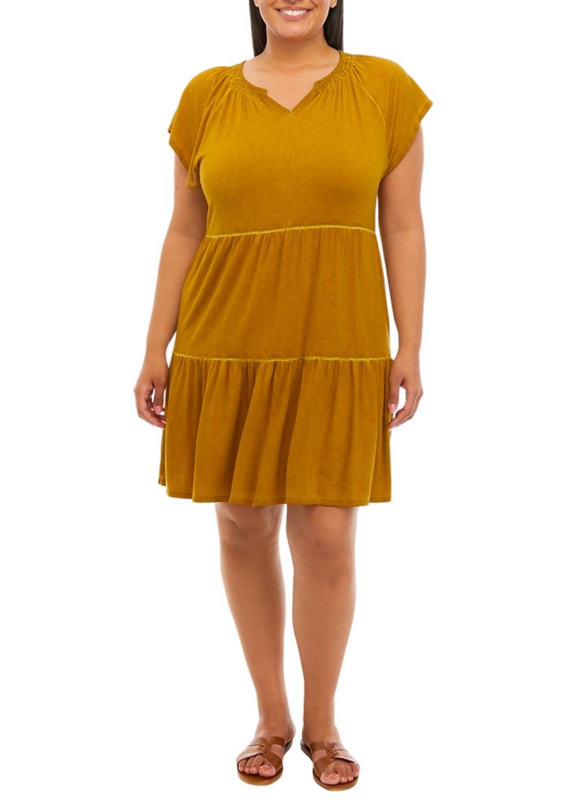 Plus Size Tiered Dress
