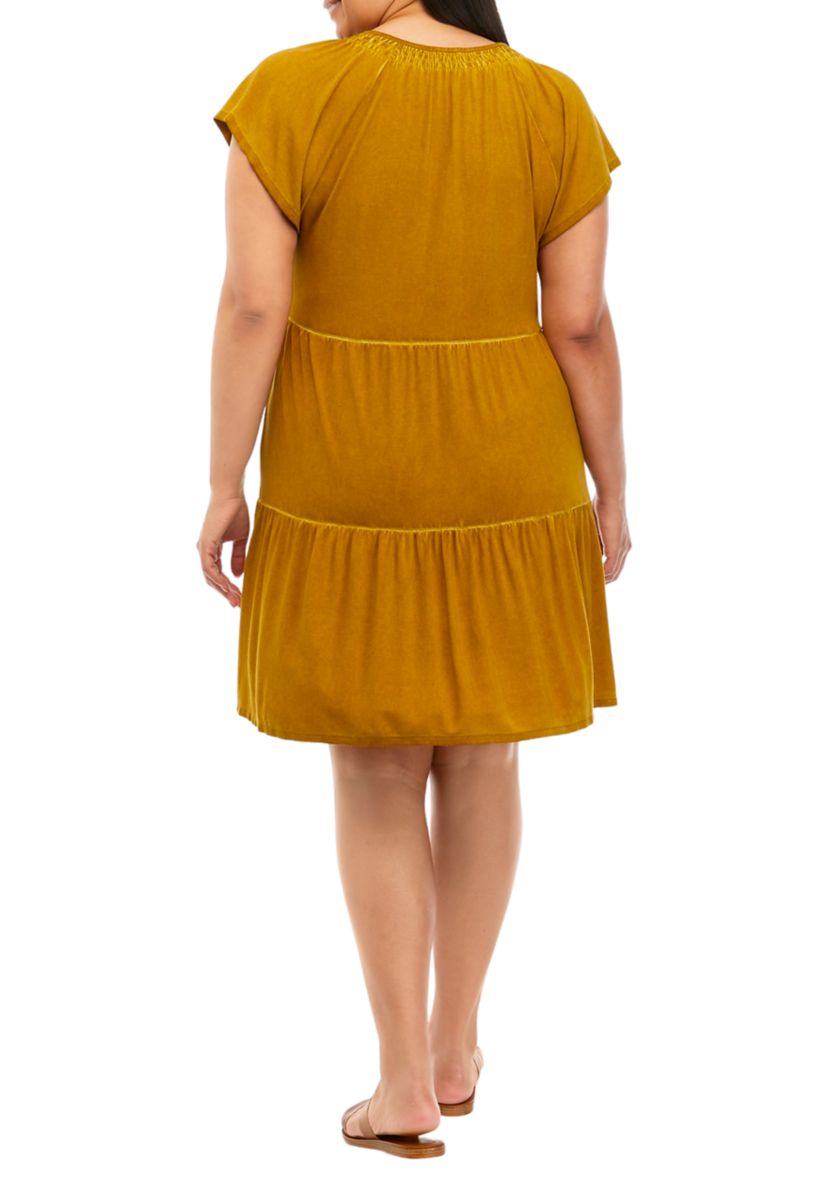 Plus Size Tiered Dress