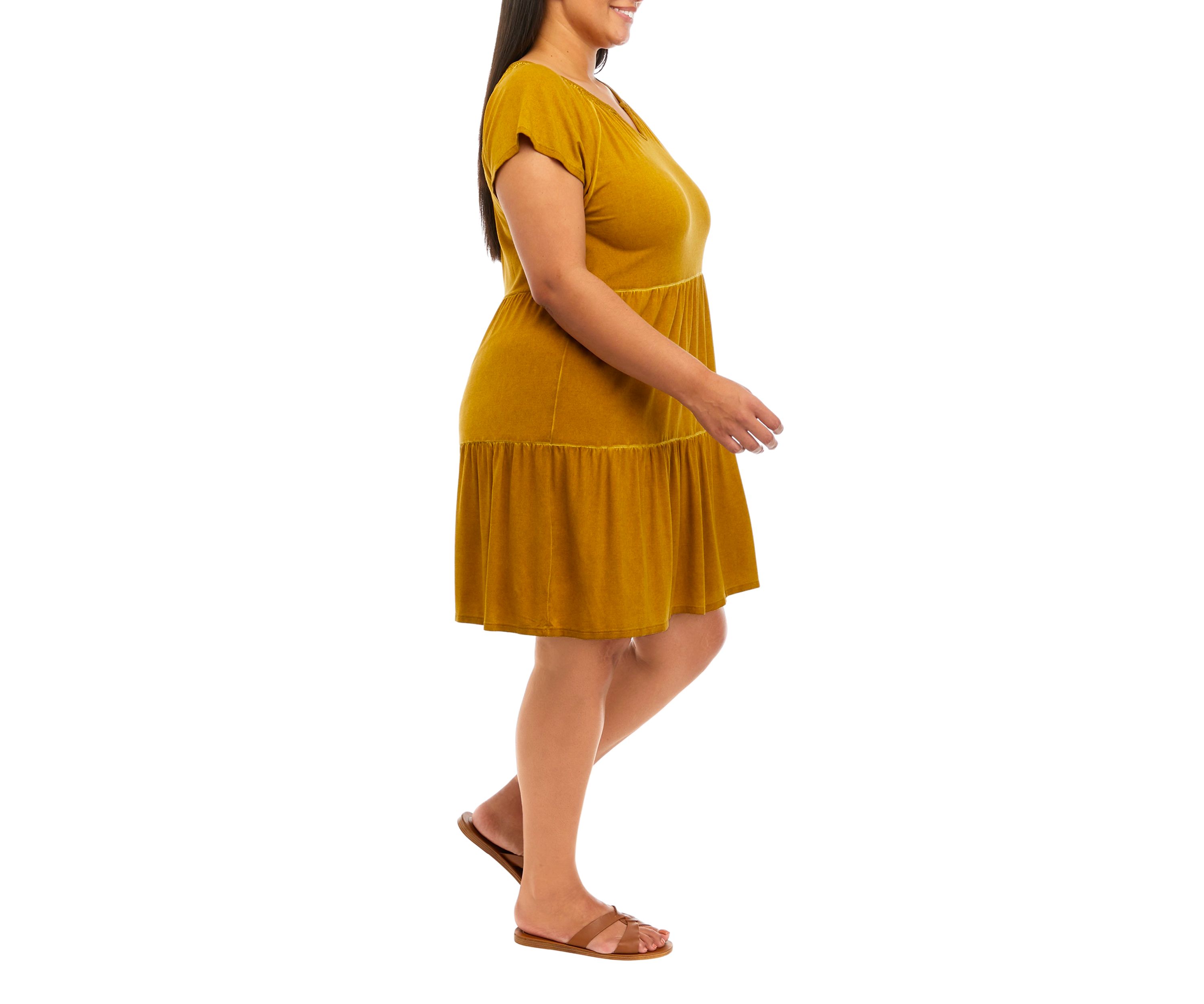 Plus Size Tiered Dress