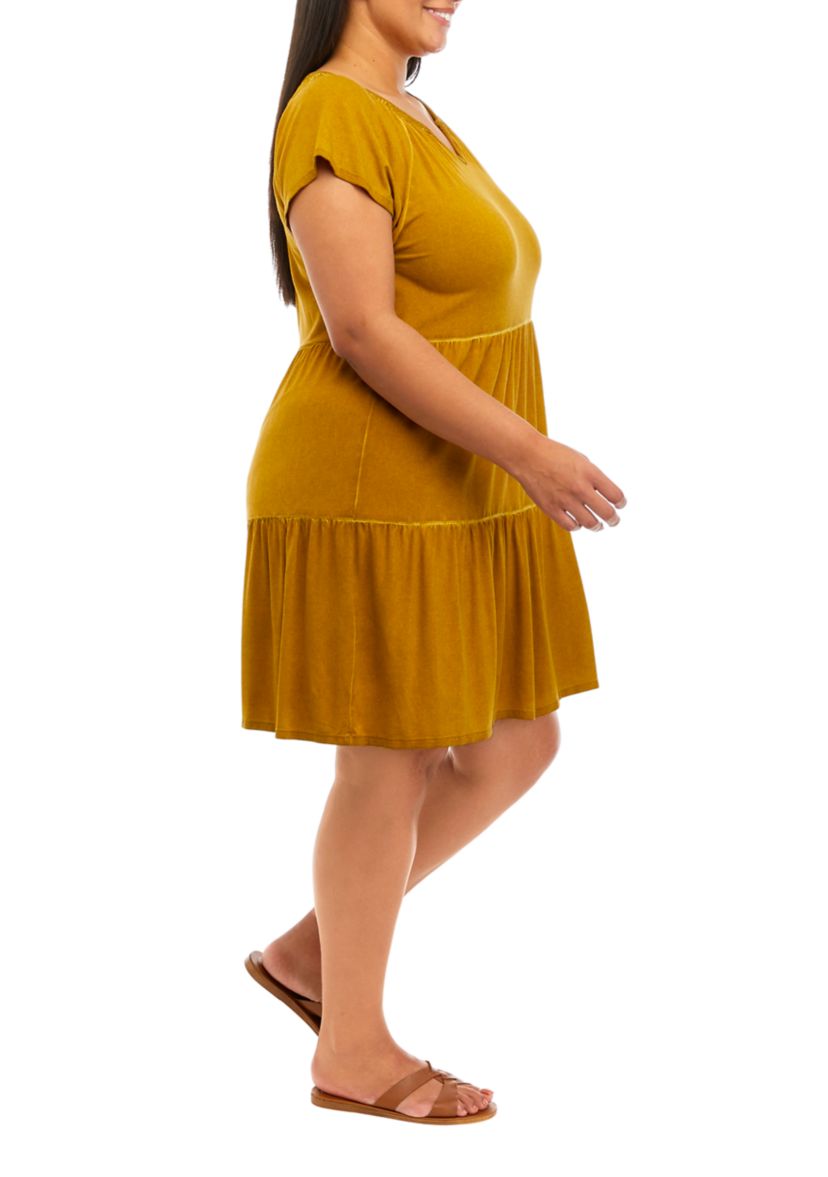Plus Size Tiered Dress