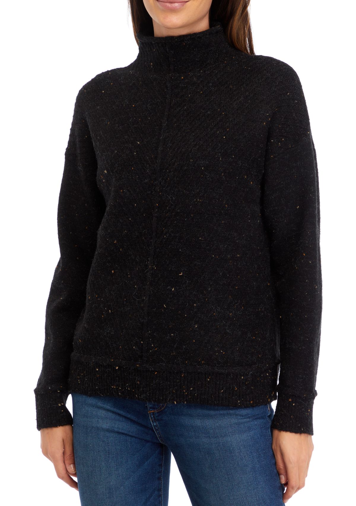 Womens High Funnel Neck Sweater 