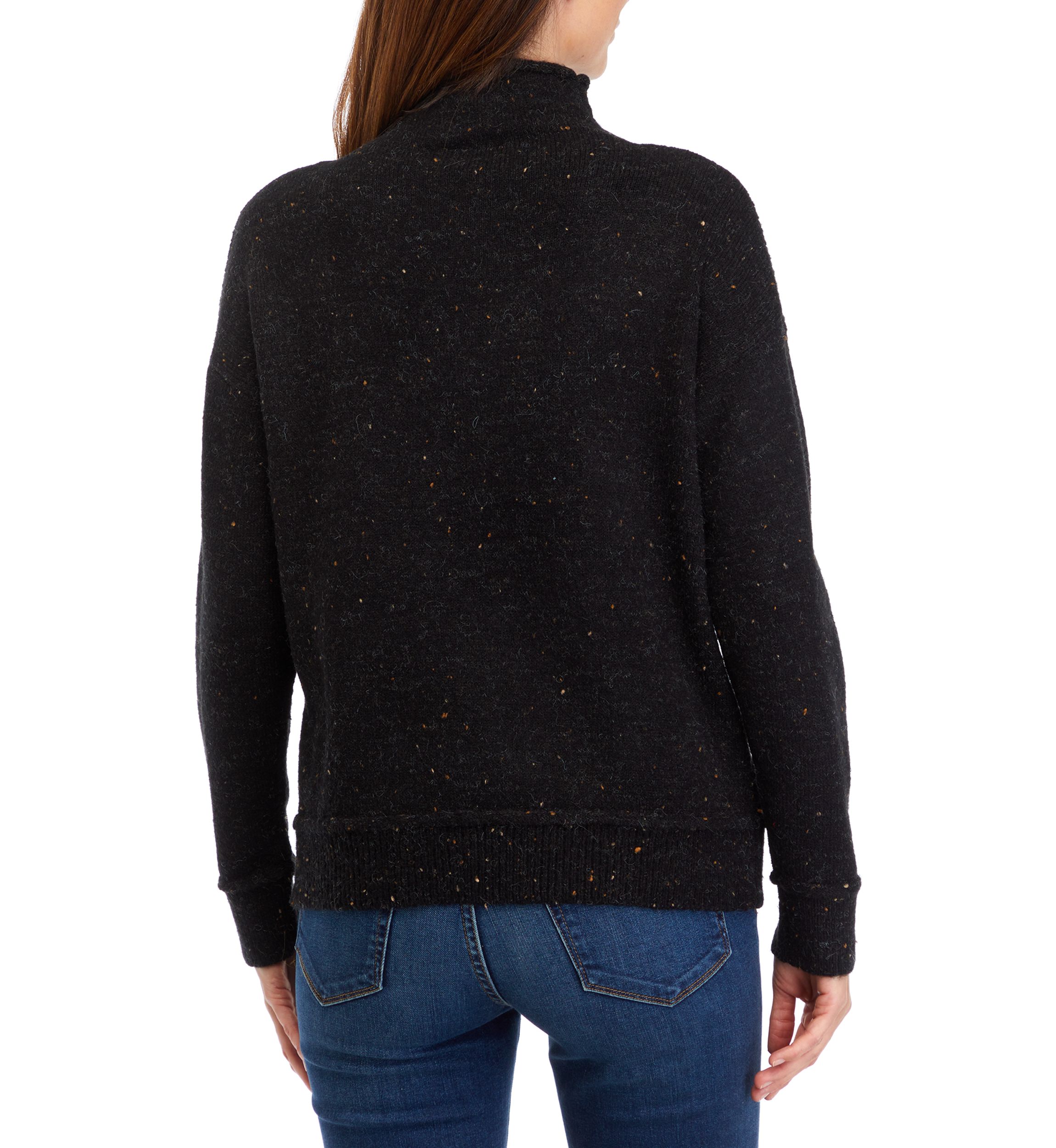 Womens High Funnel Neck Sweater 
