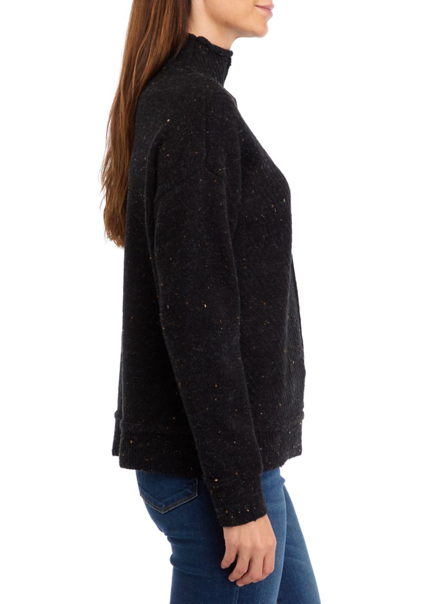 Womens High Funnel Neck Sweater 