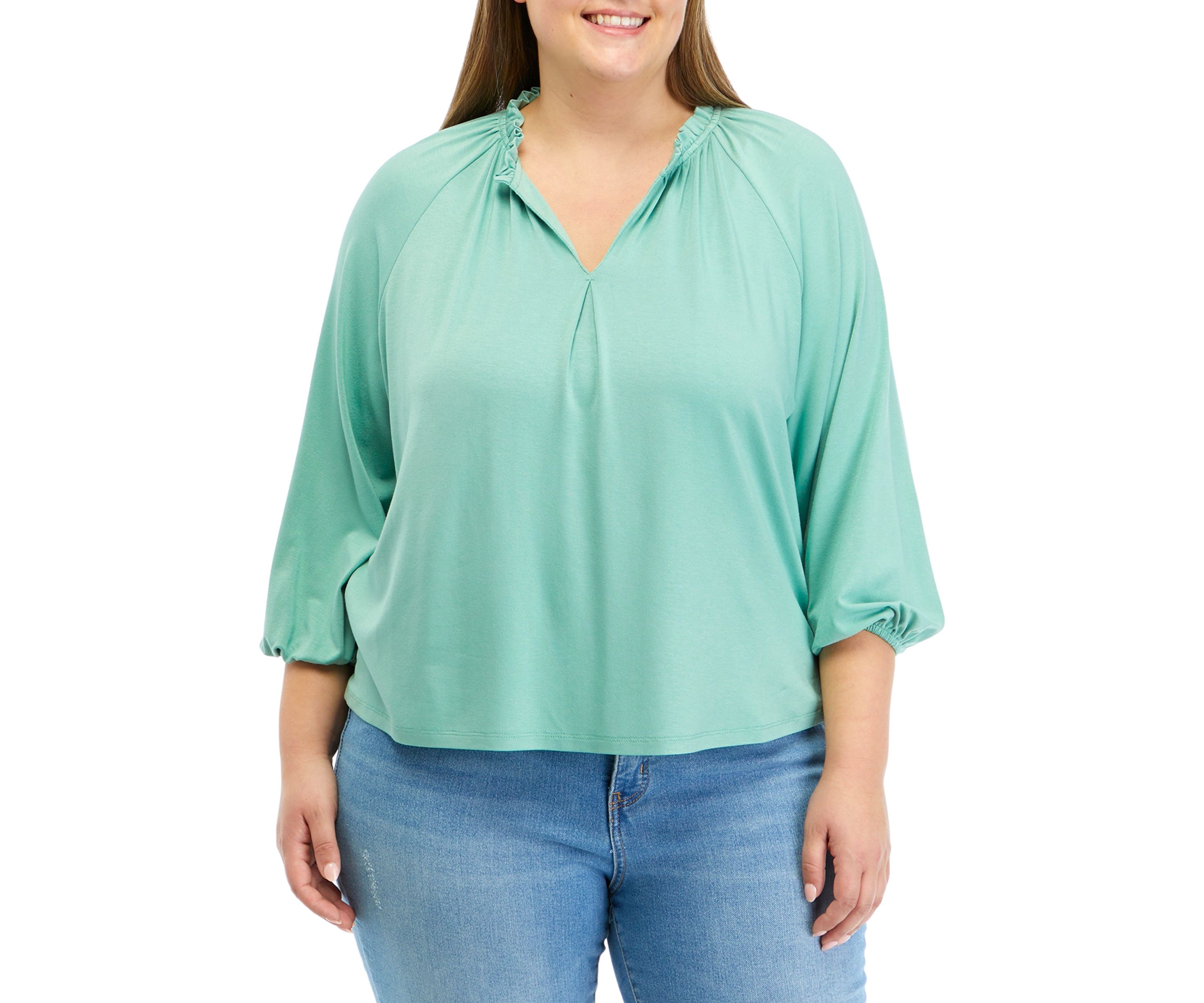 Plus Size Peasant Top 