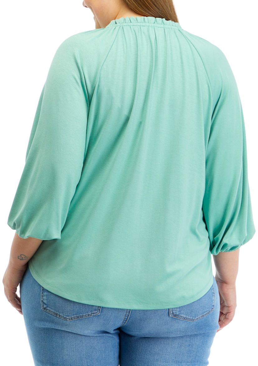 Plus Size Peasant Top 