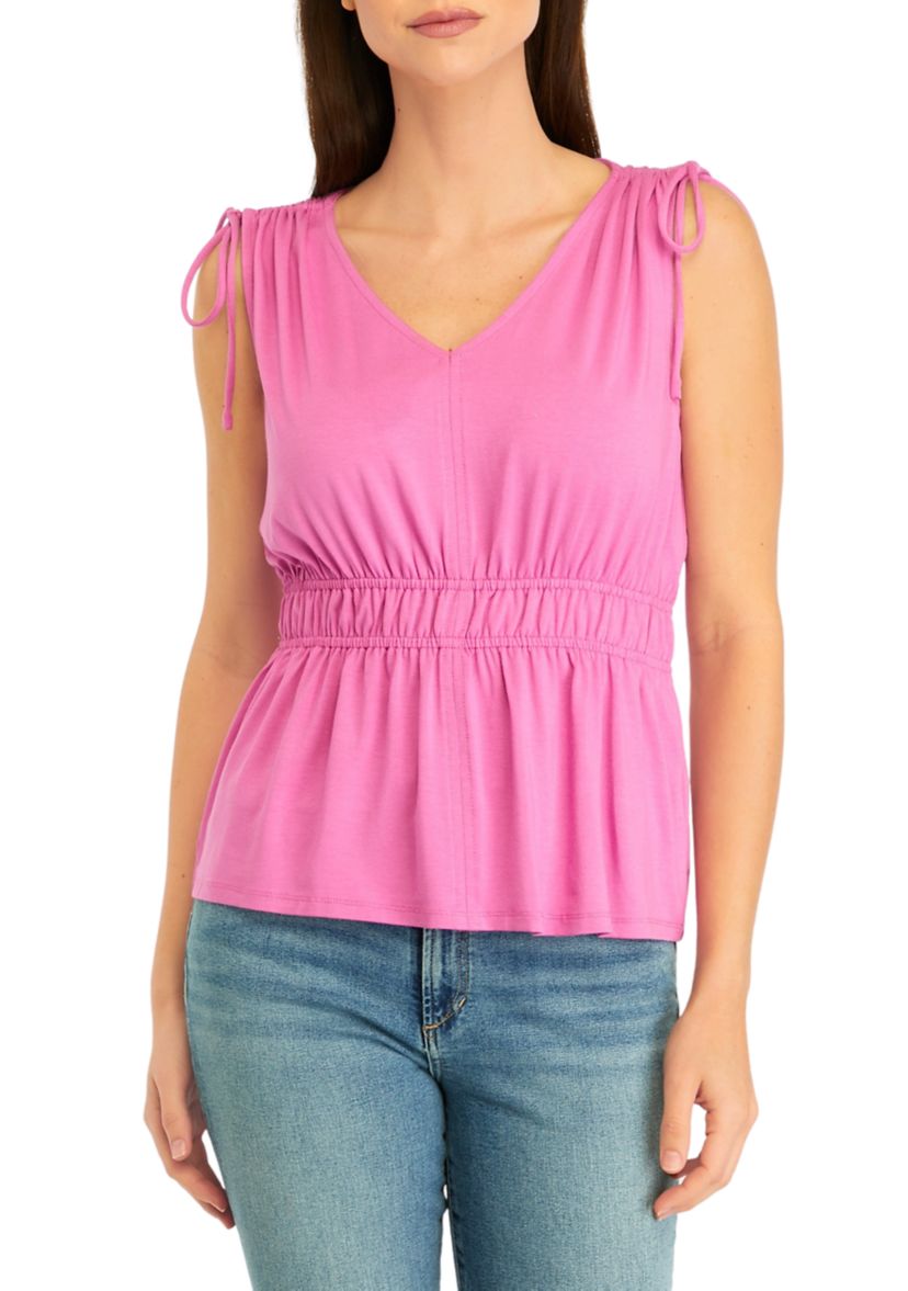 Womens Tie Shoulder Tank