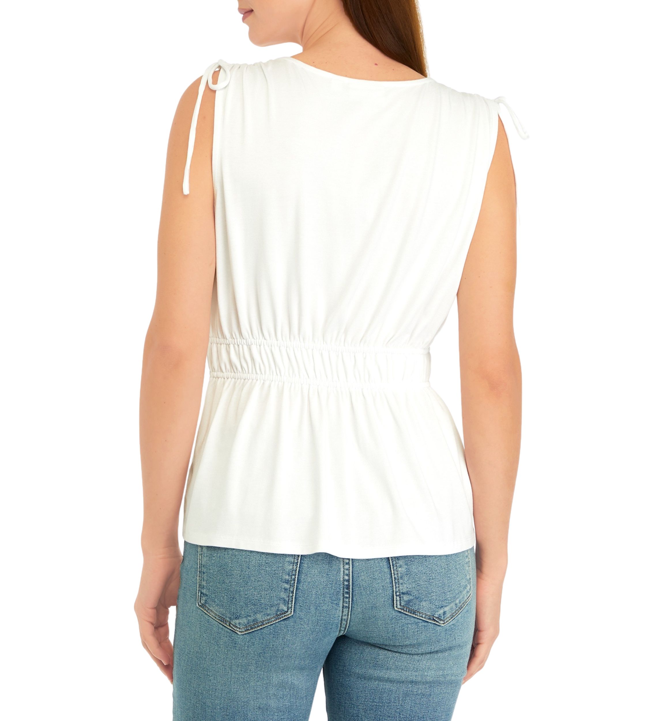 Petite Tie Shoulder Tank Top