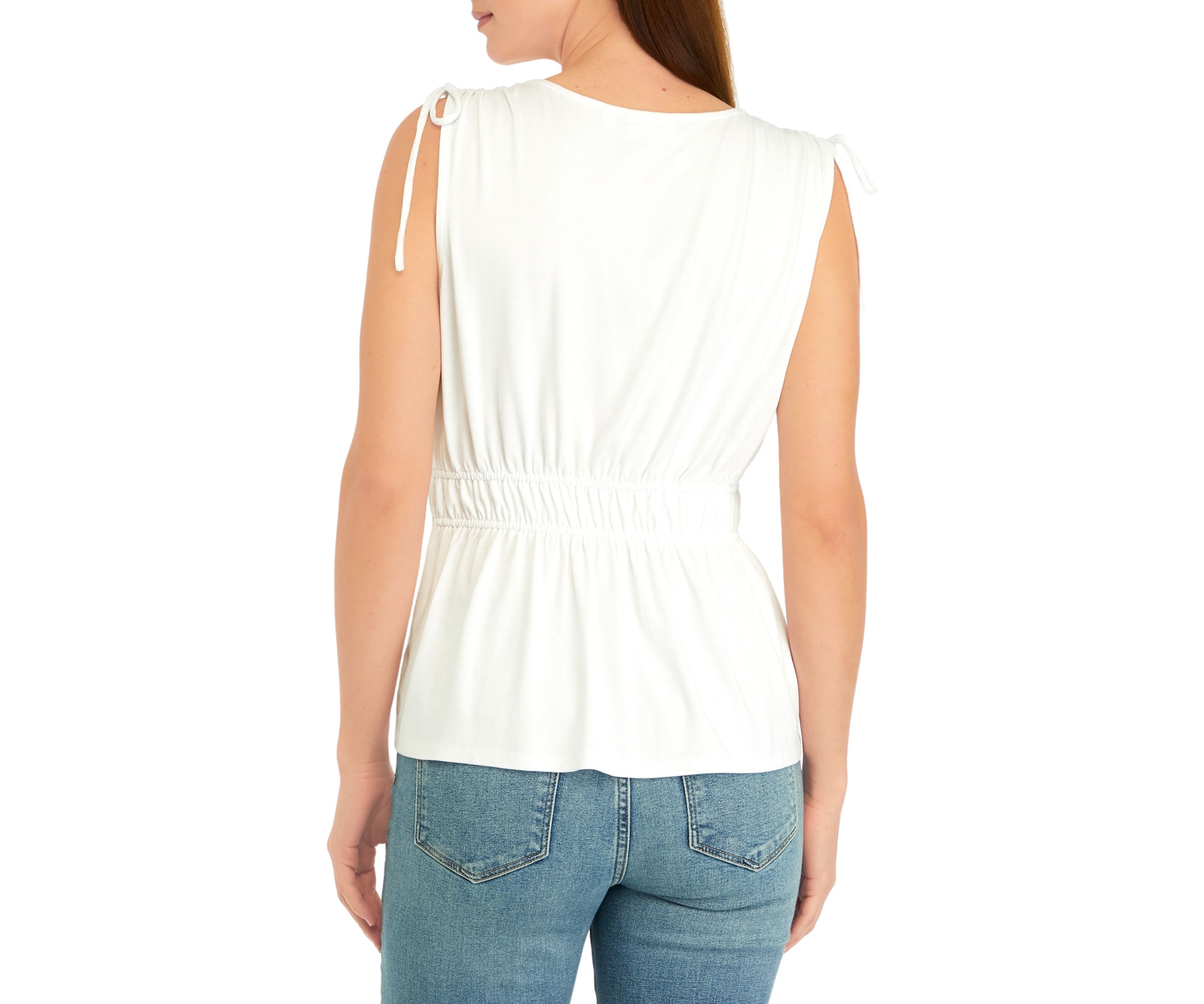 Petite Tie Shoulder Tank Top