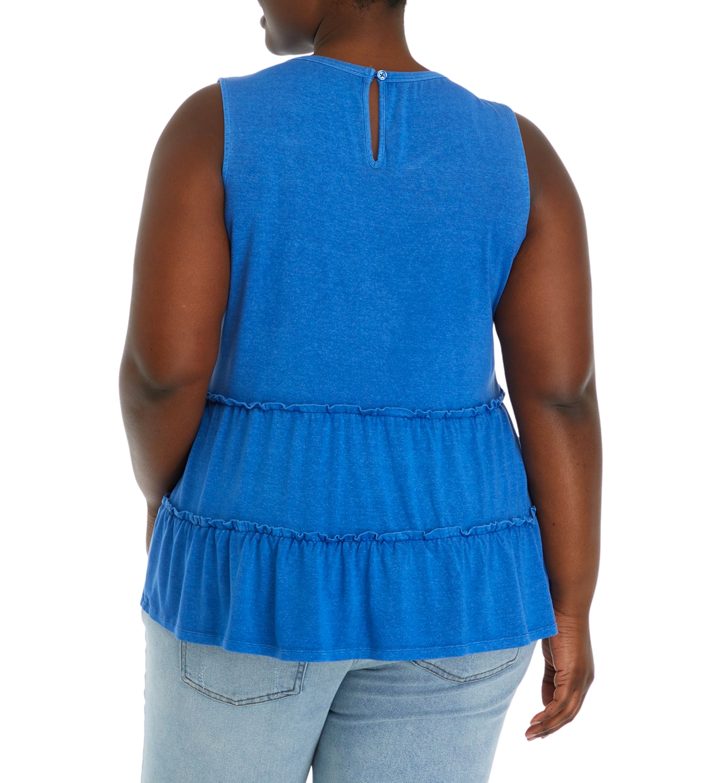 Plus Size Seamed Swing Tank Top