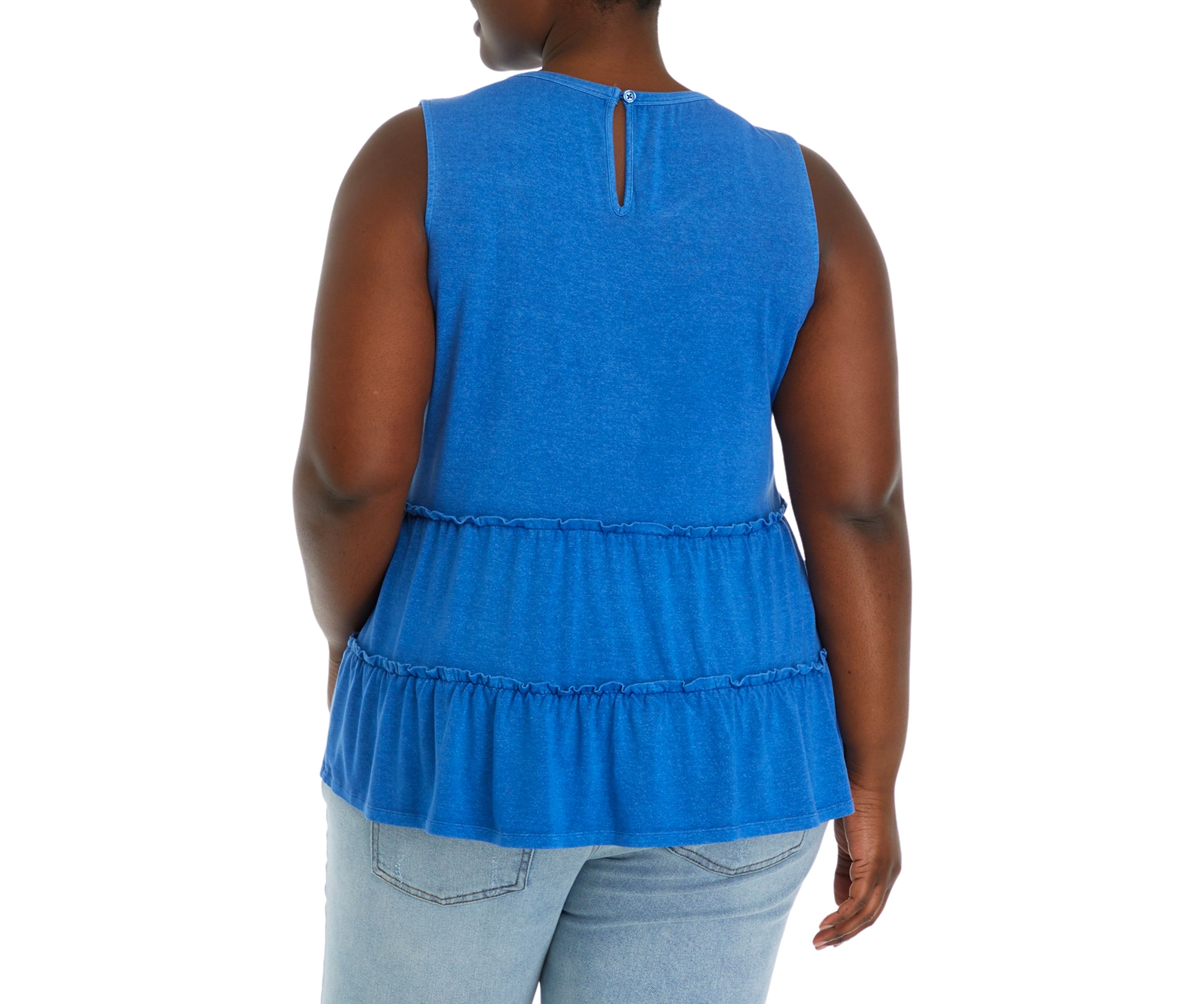 Plus Size Seamed Swing Tank Top
