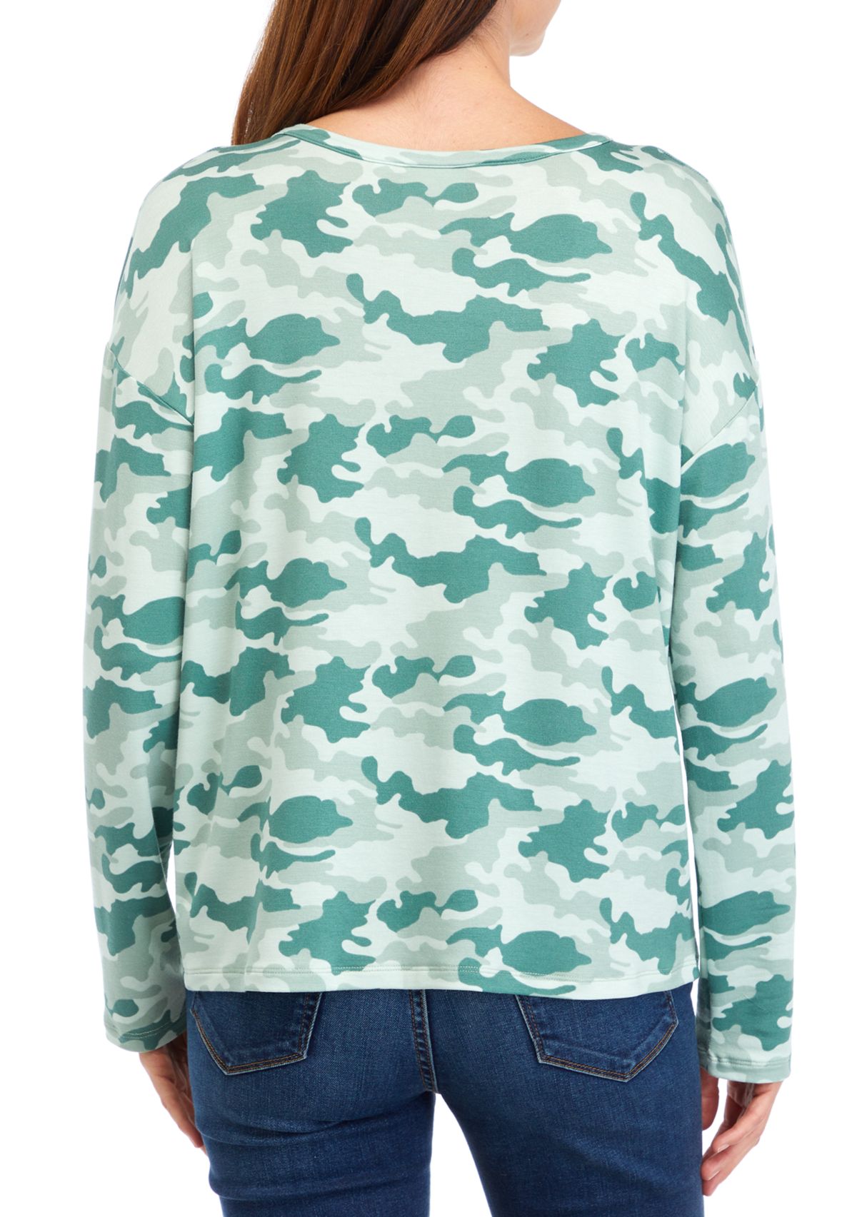 Womens Dropped Shoulder Printed T-Shirt 