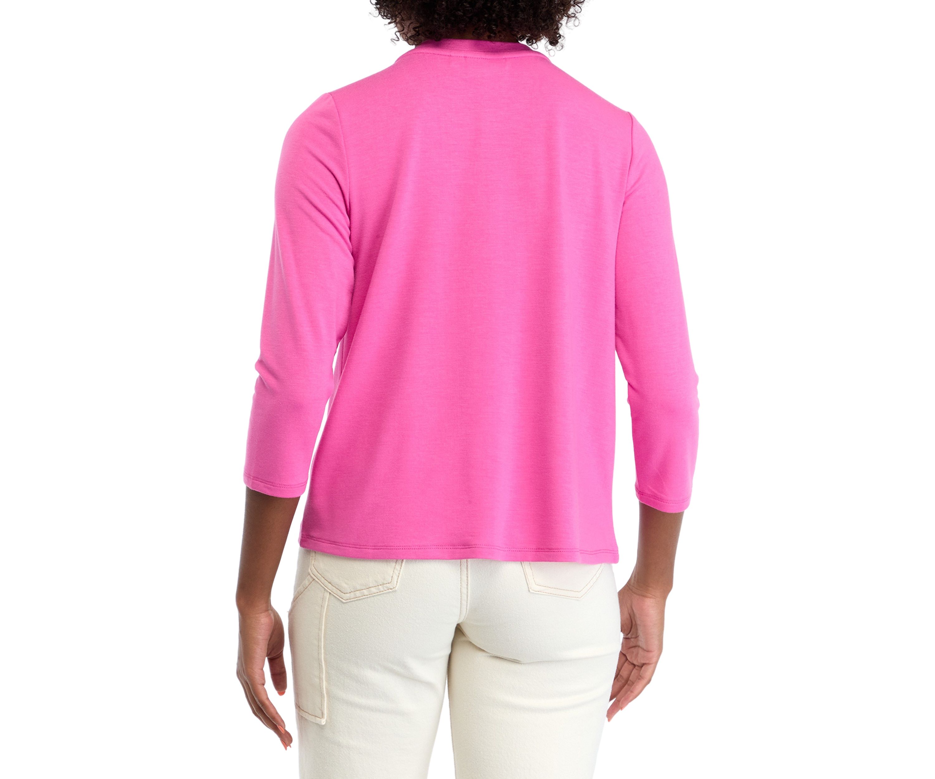 Petite Knot Front T-Shirt 