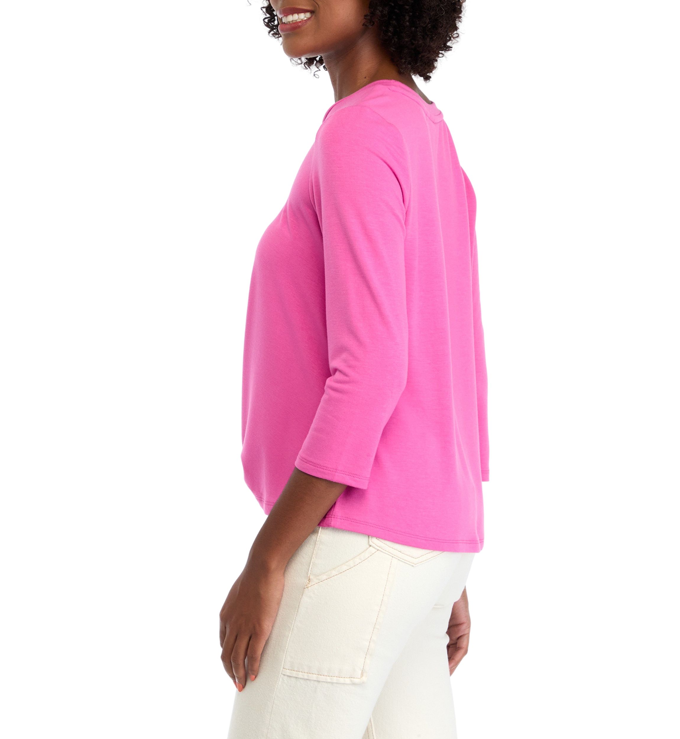 Petite Knot Front T-Shirt 