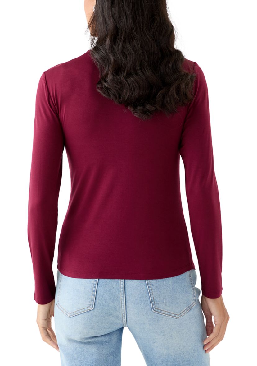 Womens Long Sleeve Turtleneck T-Shirt