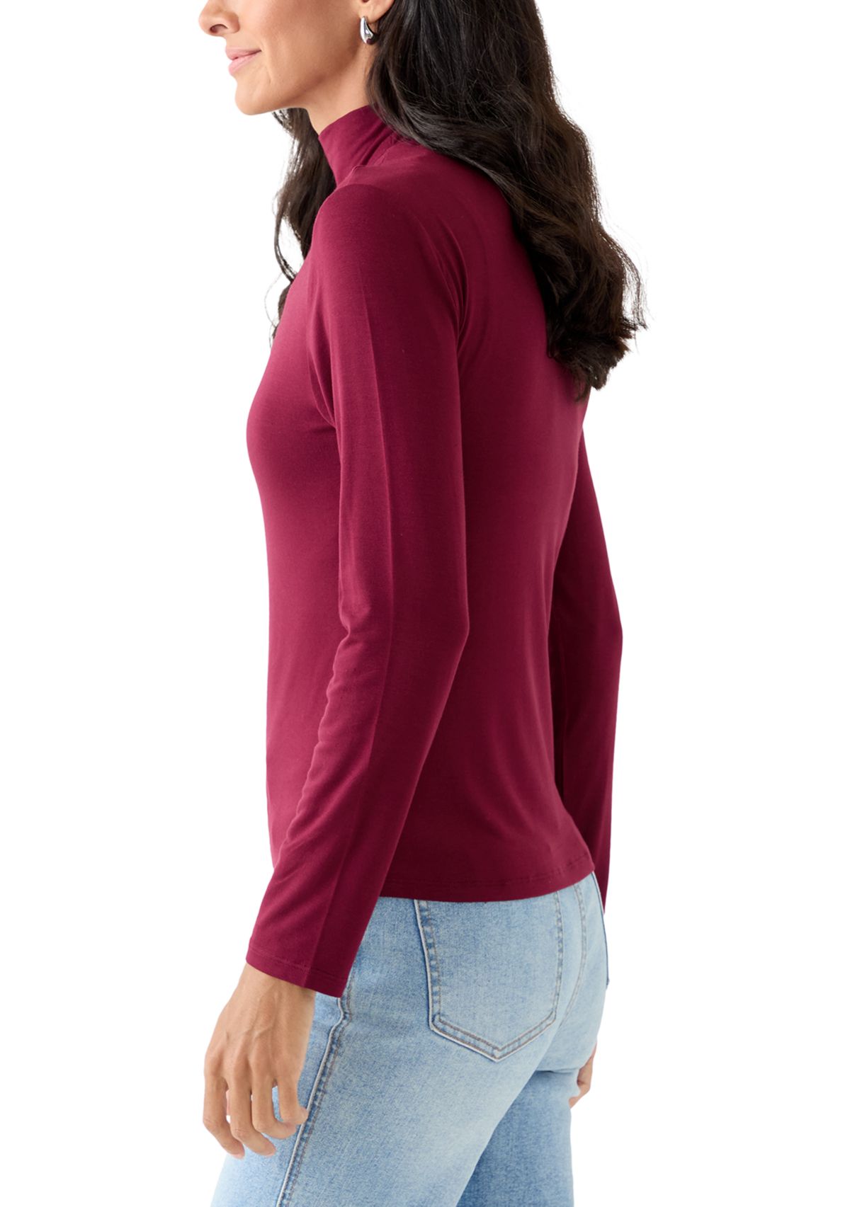 Womens Long Sleeve Turtleneck T-Shirt