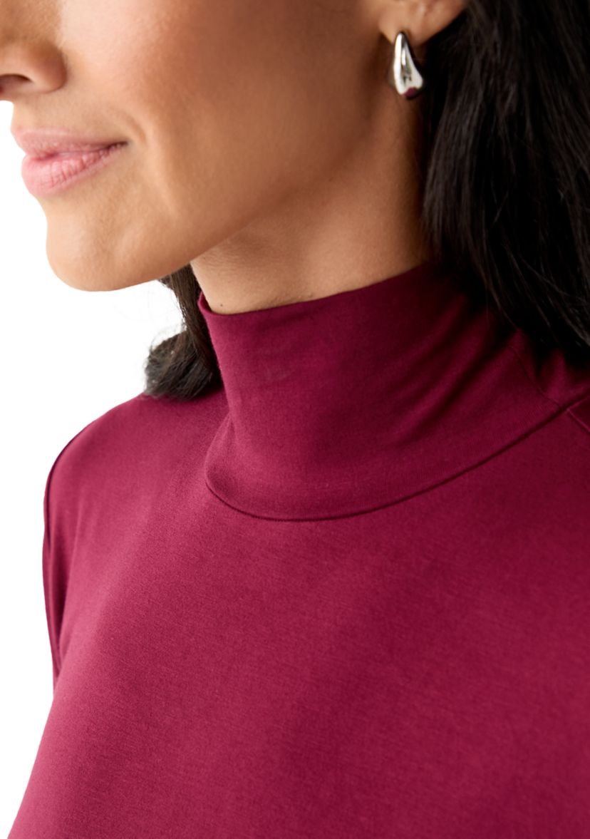 Womens Long Sleeve Turtleneck T-Shirt