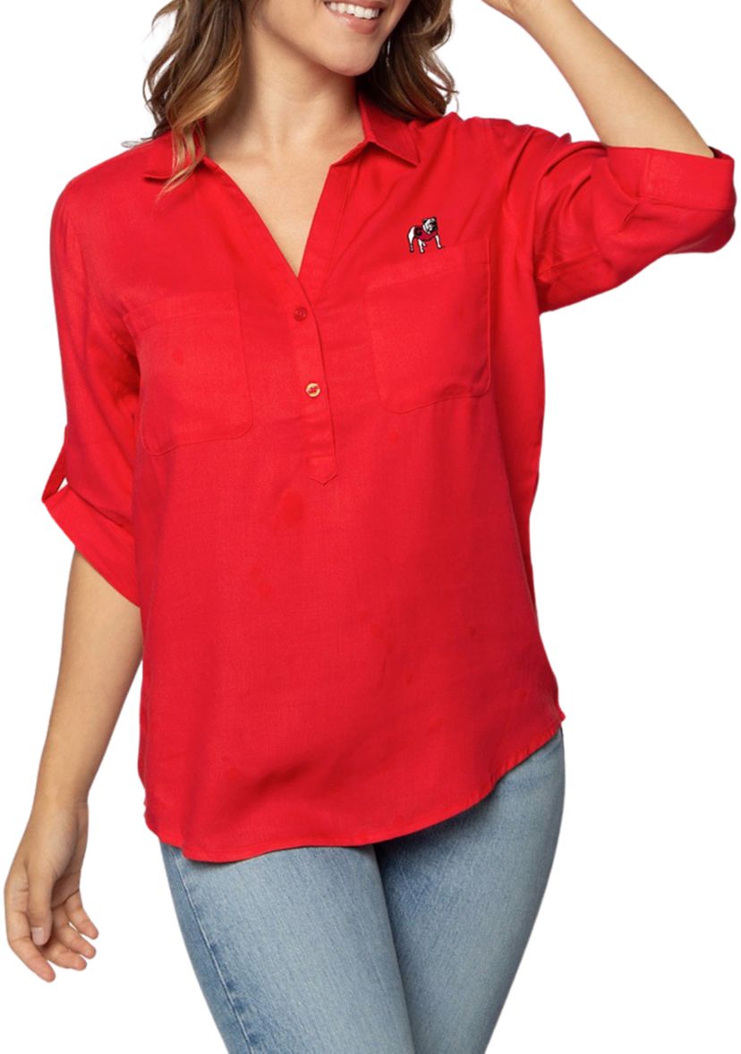  NCAA Georgia Bulldogs Best Shot Button-Up