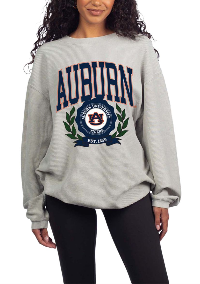 NCAA Auburn Tigers Drop Shoulder Graphic Crew Pullover