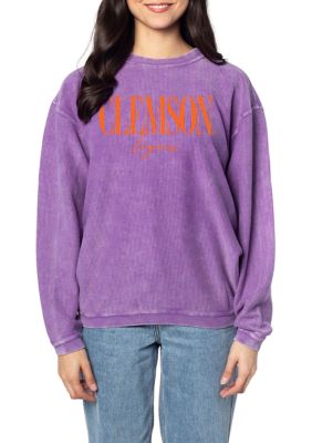 Clemson corded retailer sweatshirt