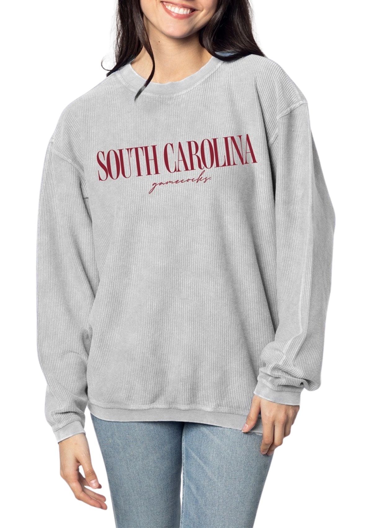 NCAA South Carolina Gamecocks Steel Corded Crew Sweatshirt