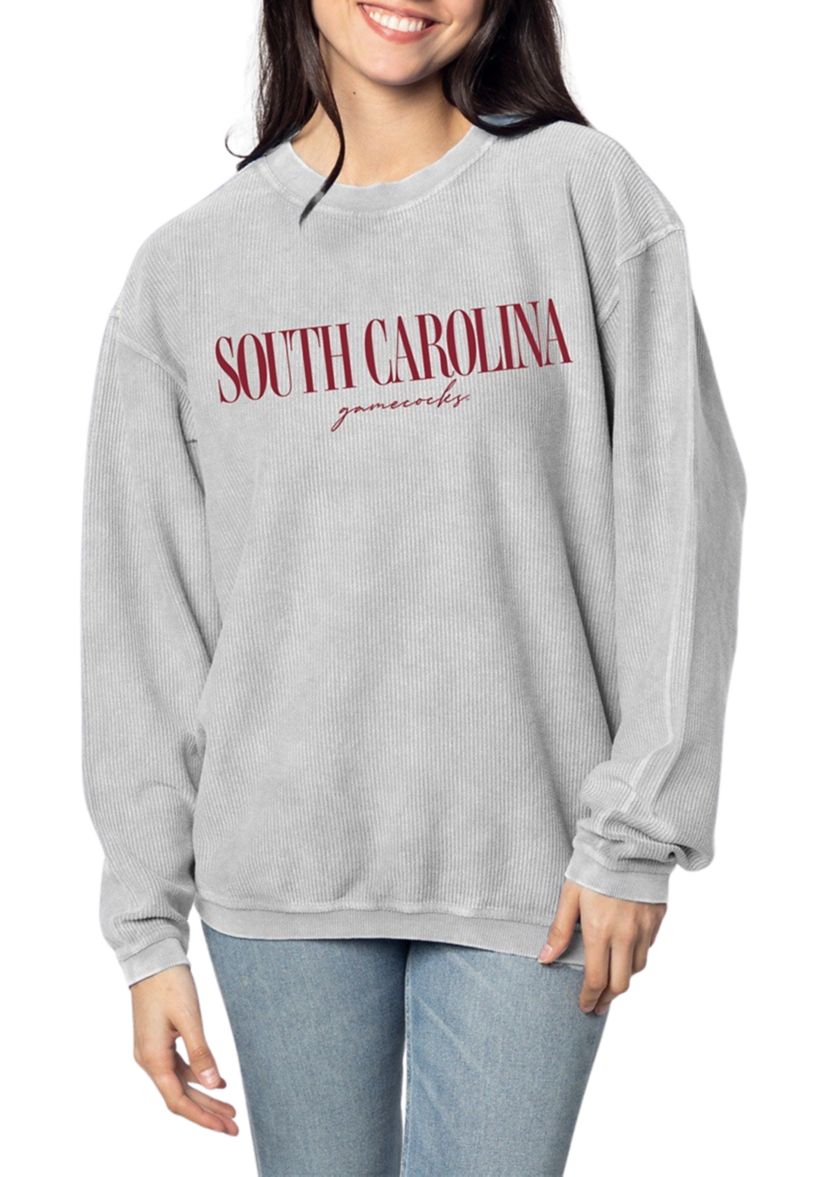 NCAA South Carolina Gamecocks Steel Corded Crew Sweatshirt