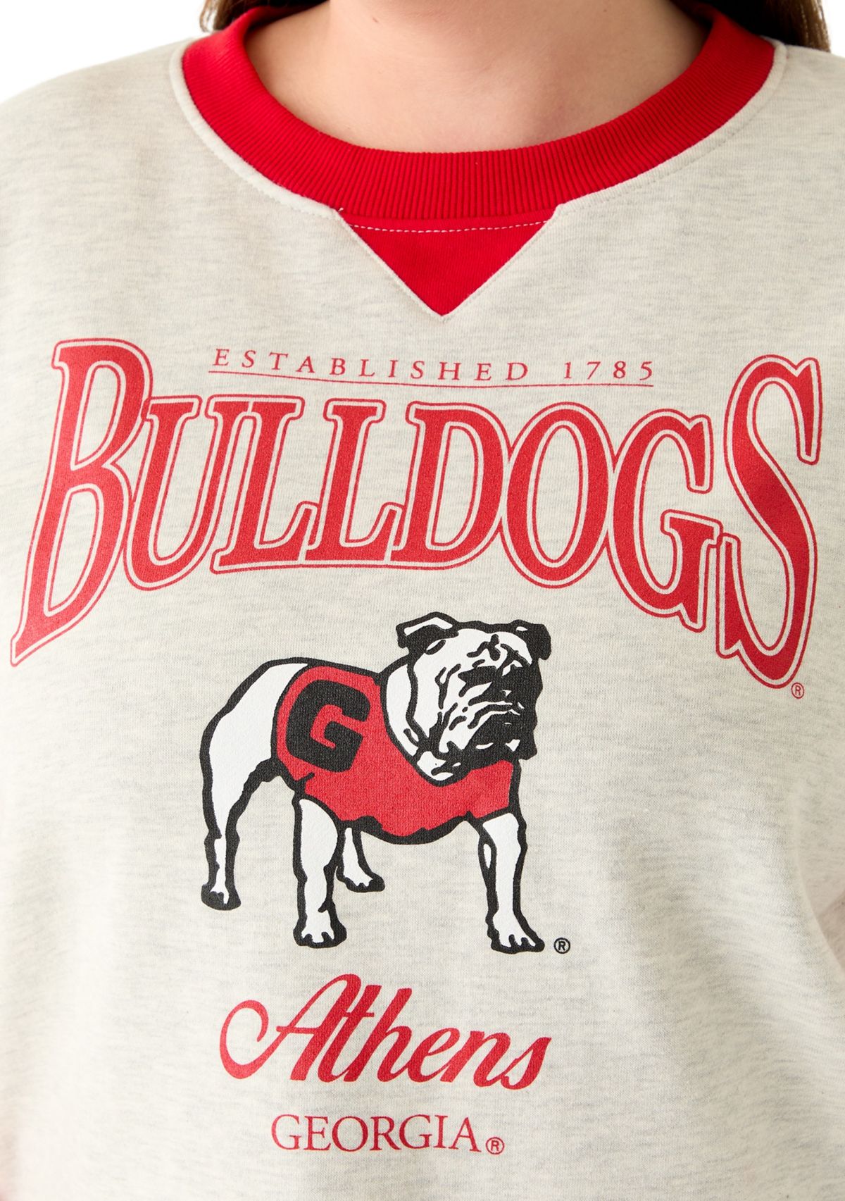 NCAA Georgia Bulldogs Legacy Crew Neck Sweatshirt