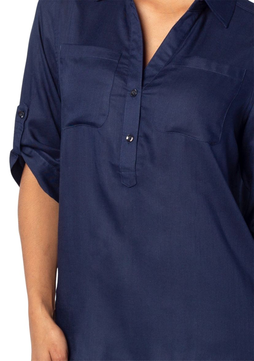 Plus Size NCAA Auburn Tigers Best Shot Button Down Shirt