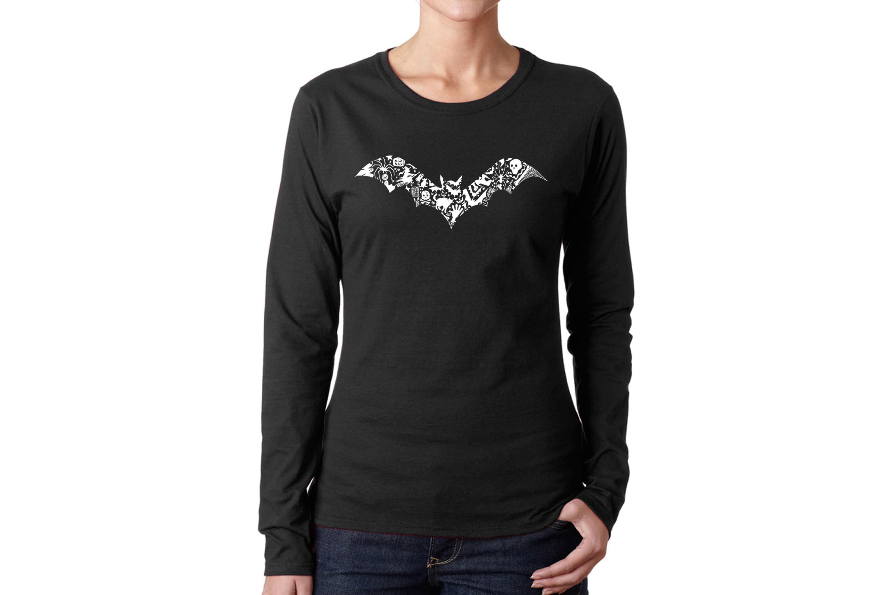 Bat Pics - Womens Word Art Long Sleeve T-Shirt