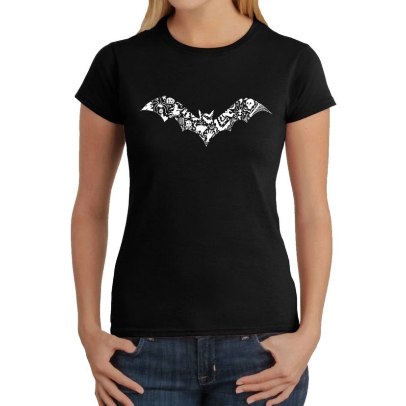 Bat Pics - Womens Word Art T-Shirt