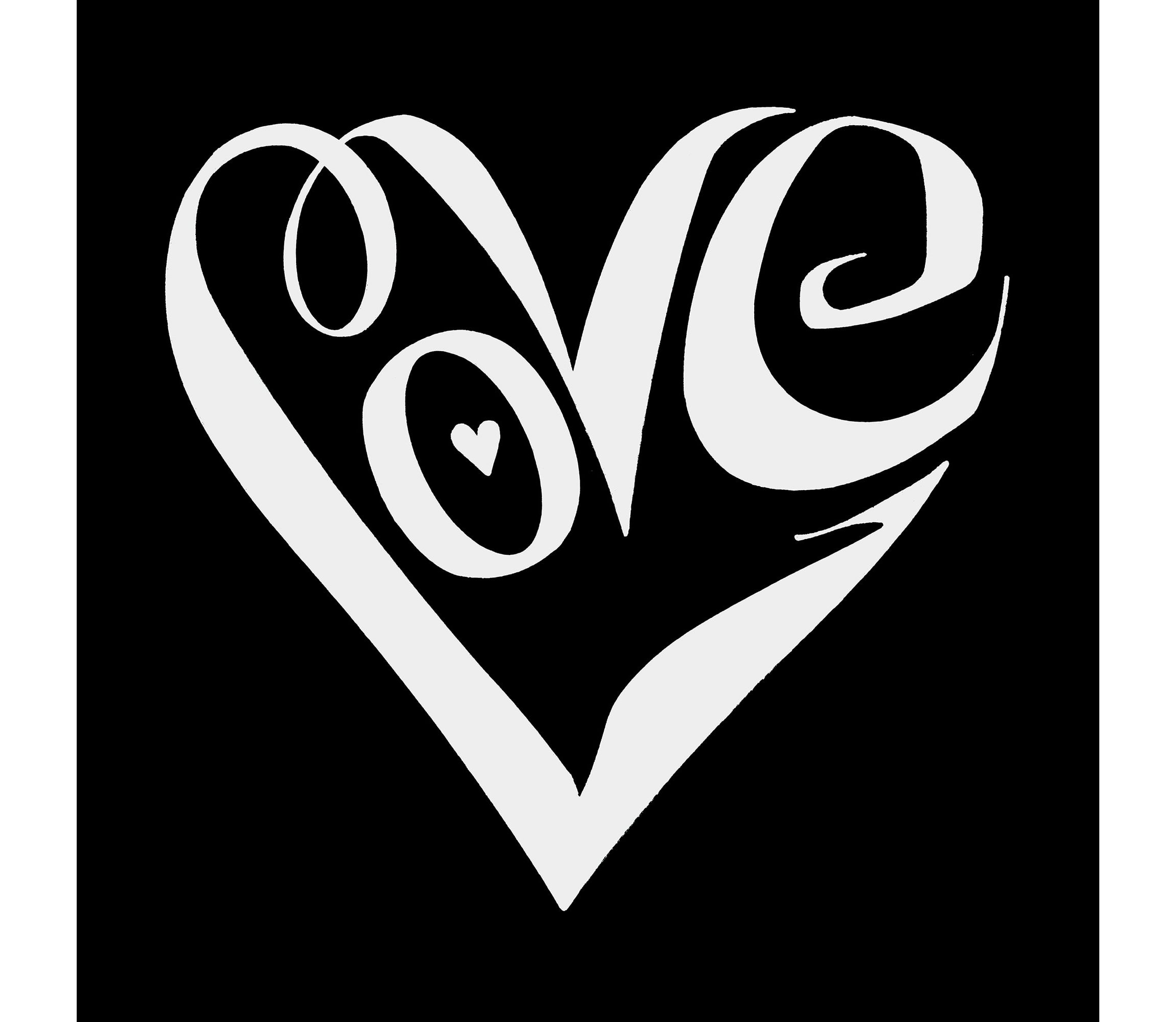 Script Heart - Womens Premium Blend Word Art T-Shirt