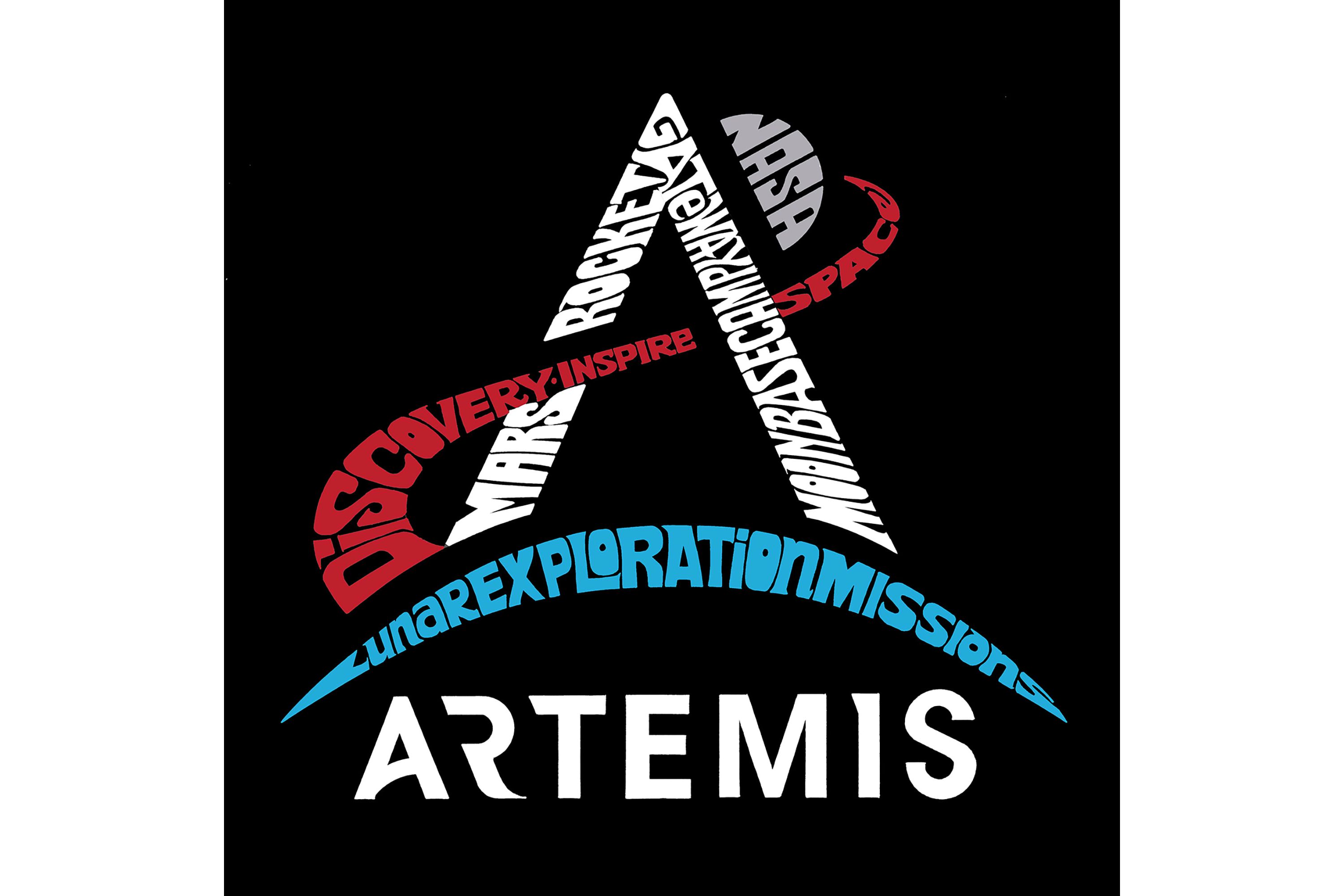 NASA Artemis Logo - Womens Word Art Crewneck Sweatshirt