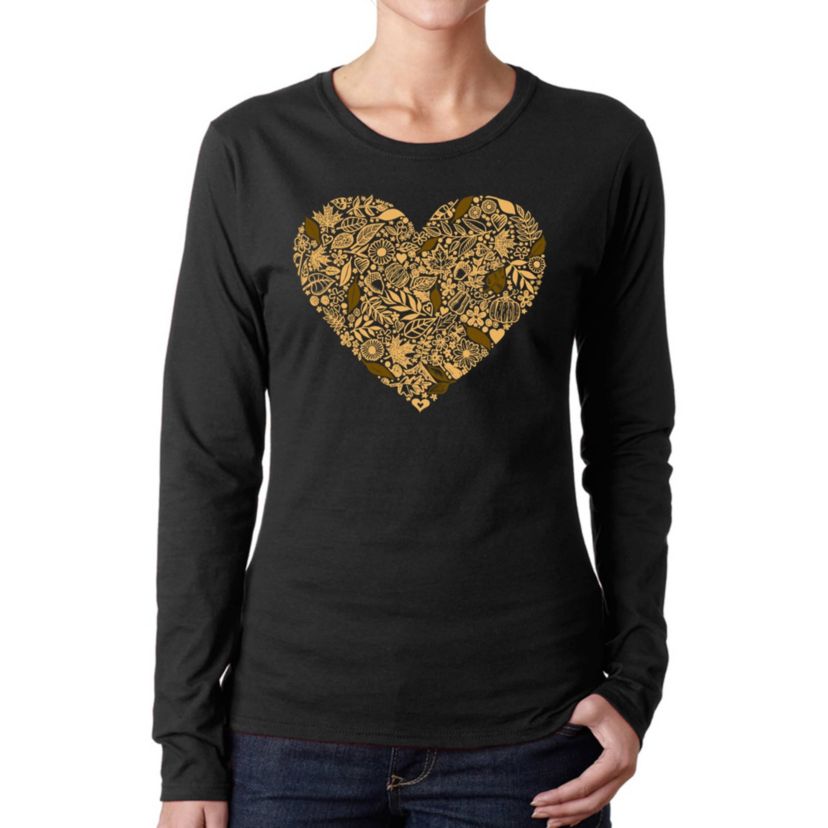 Fall Vibes  - Womens Word Art Long Sleeve T-Shirt