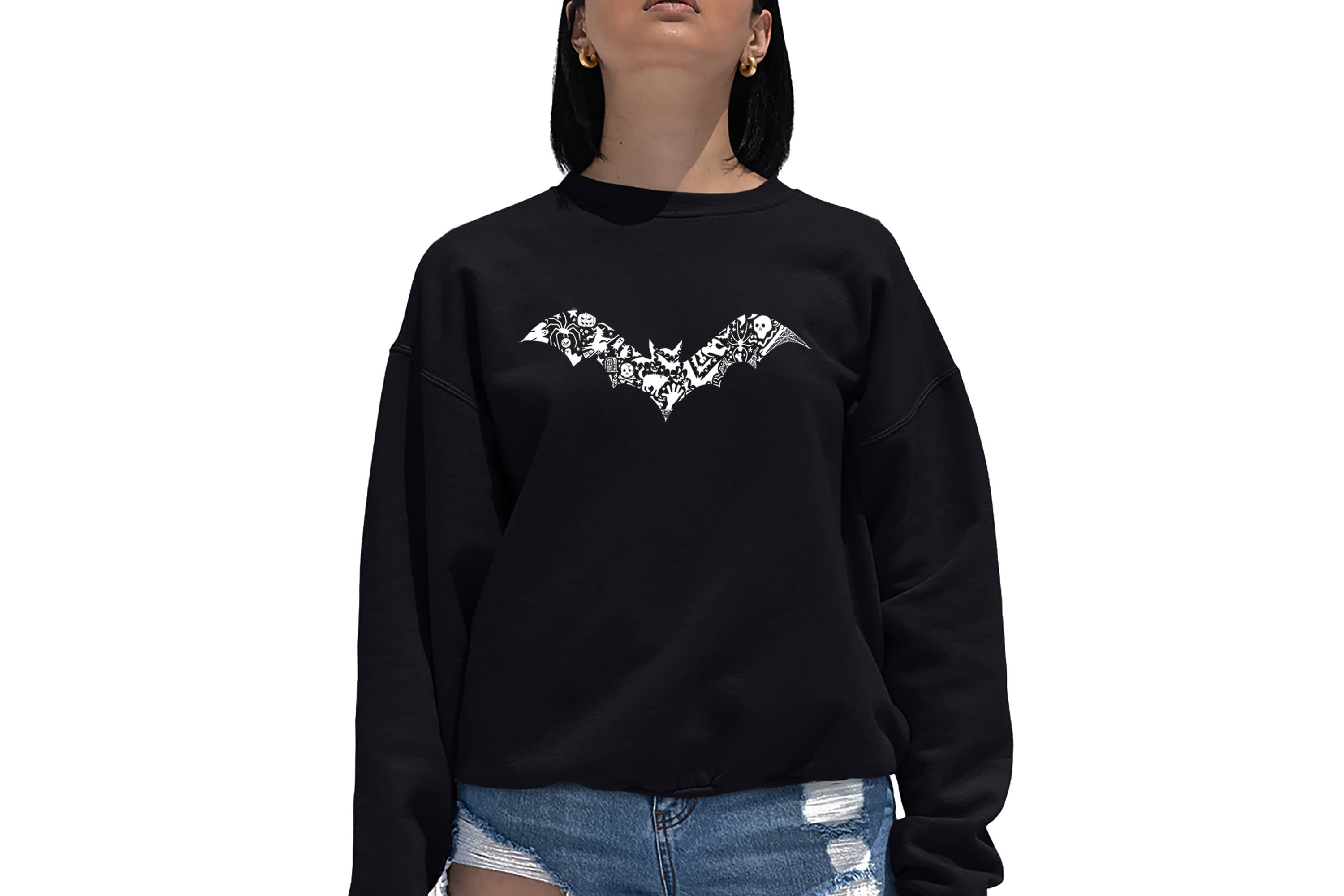 Bat Pics - Womens Word Art Crewneck Sweatshirt
