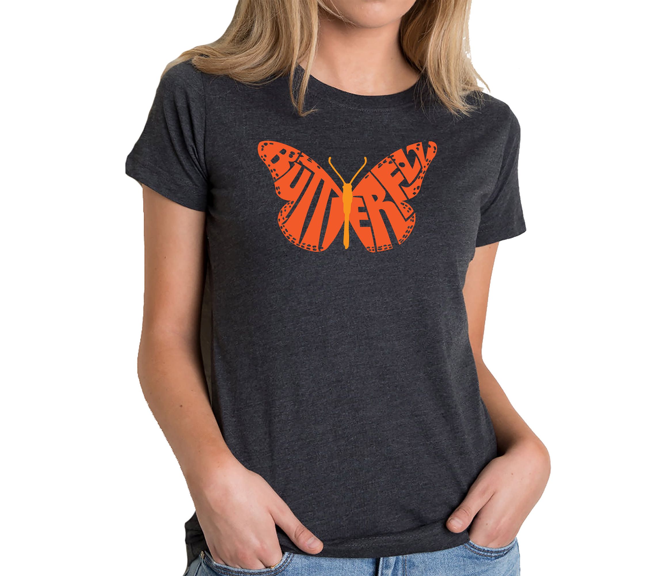 Butterfly - Womens Premium Blend Word Art T-Shirt