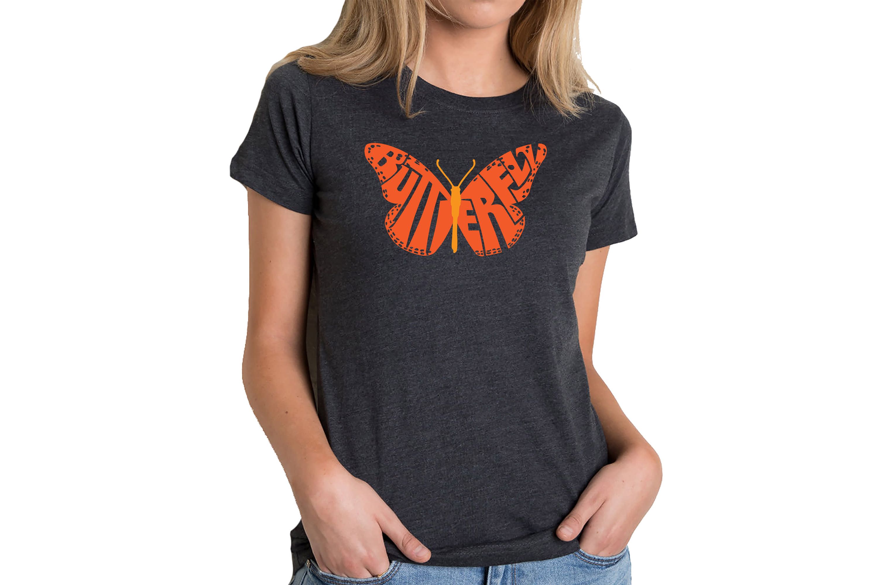 Butterfly - Womens Premium Blend Word Art T-Shirt