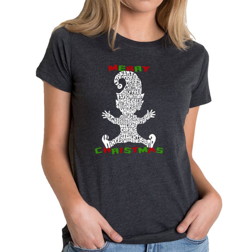 Christmas Elf - Womens Premium Blend Word Art T-Shirt