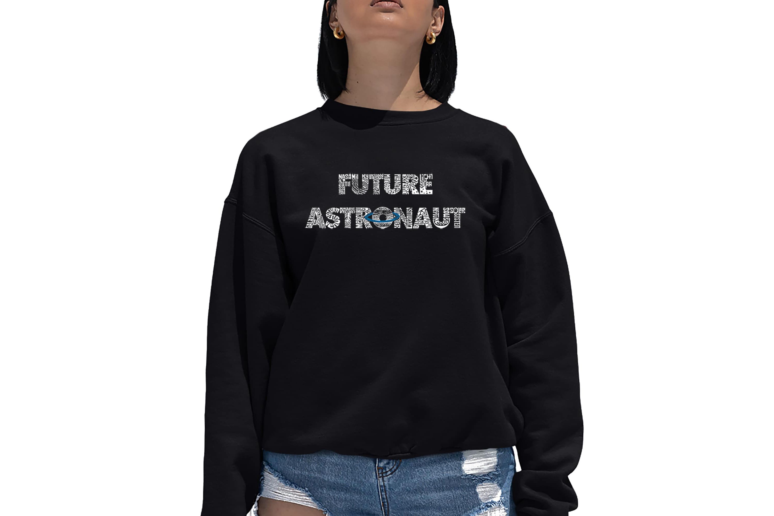Future Astronaut - Womens Word Art Crewneck Sweatshirt