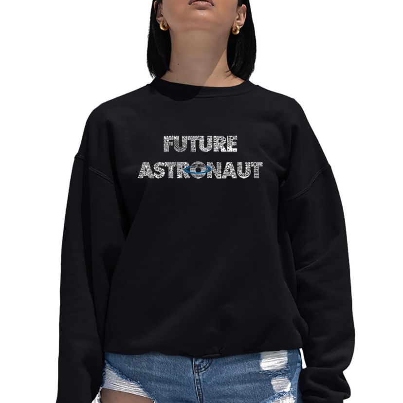 Future Astronaut - Womens Word Art Crewneck Sweatshirt