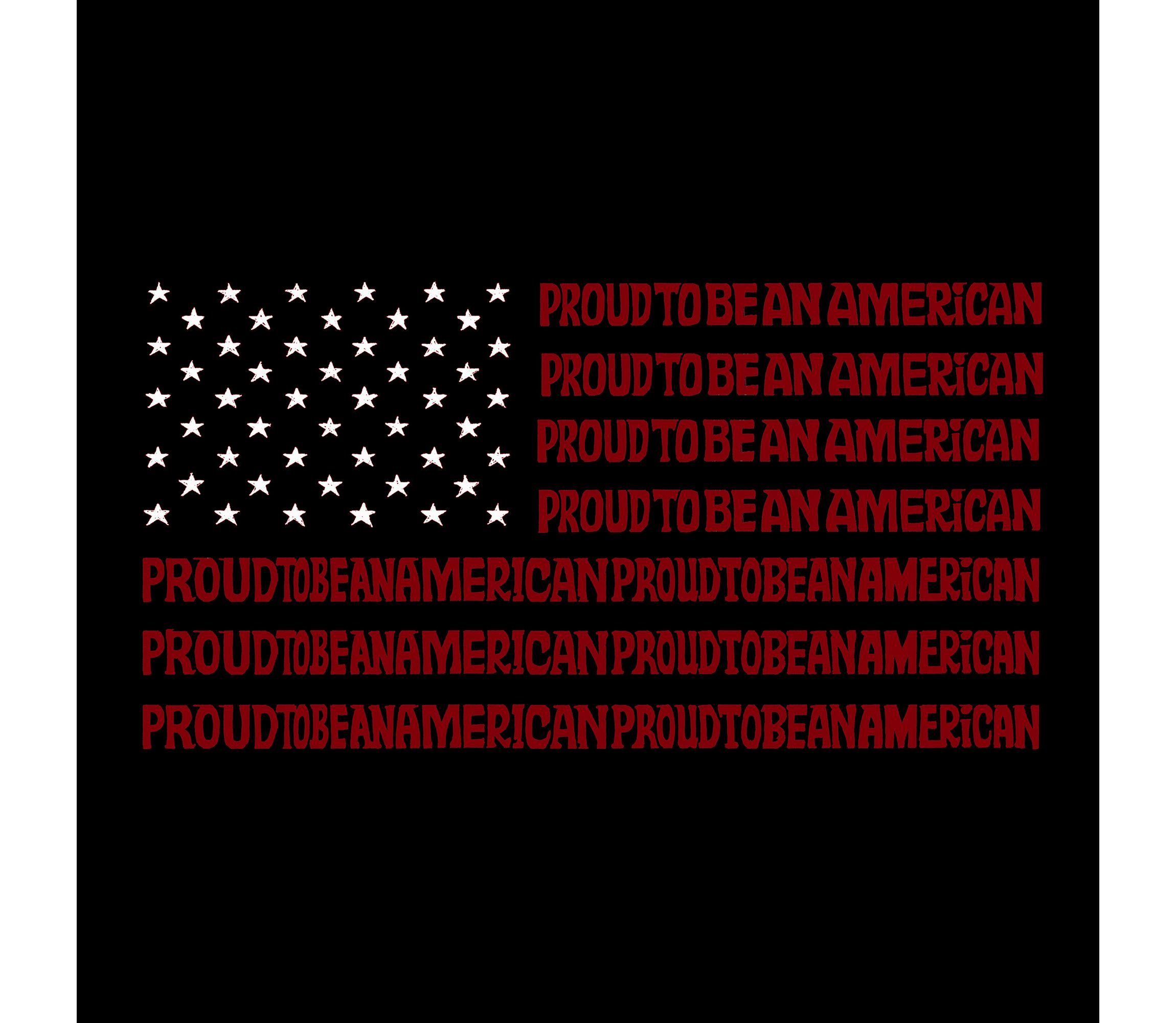 Proud To Be An American - Womens Premium Blend Word Art T-Shirt
