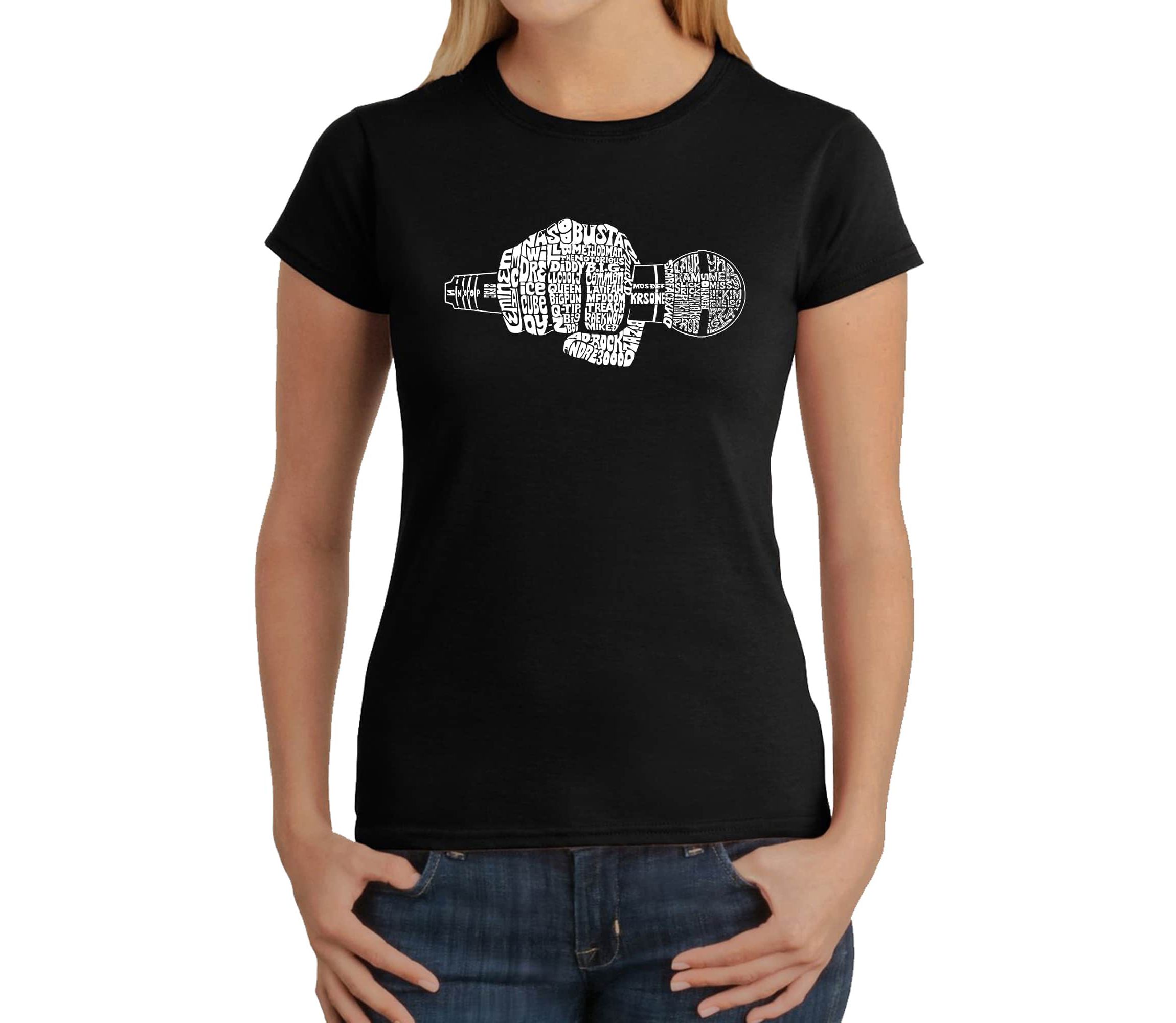 90s Rappers - Womens Word Art T-Shirt