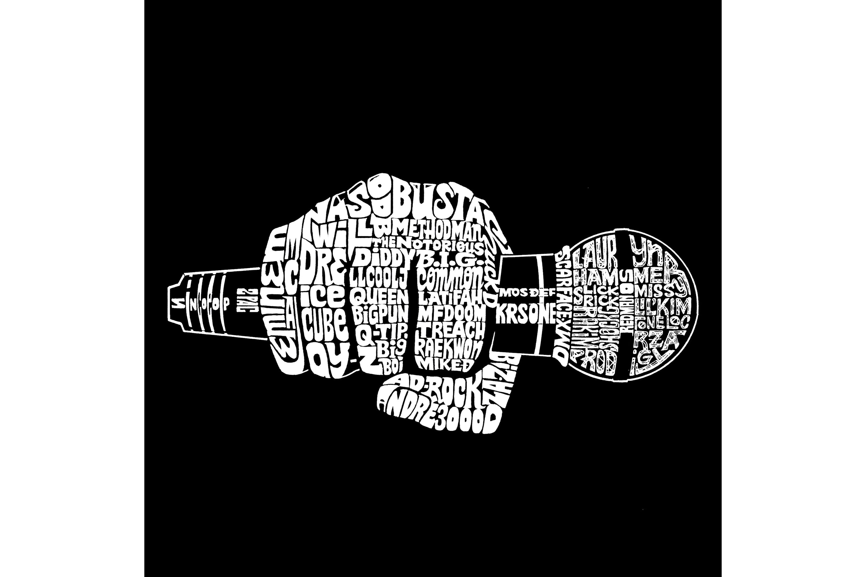 90s Rappers - Womens Word Art T-Shirt