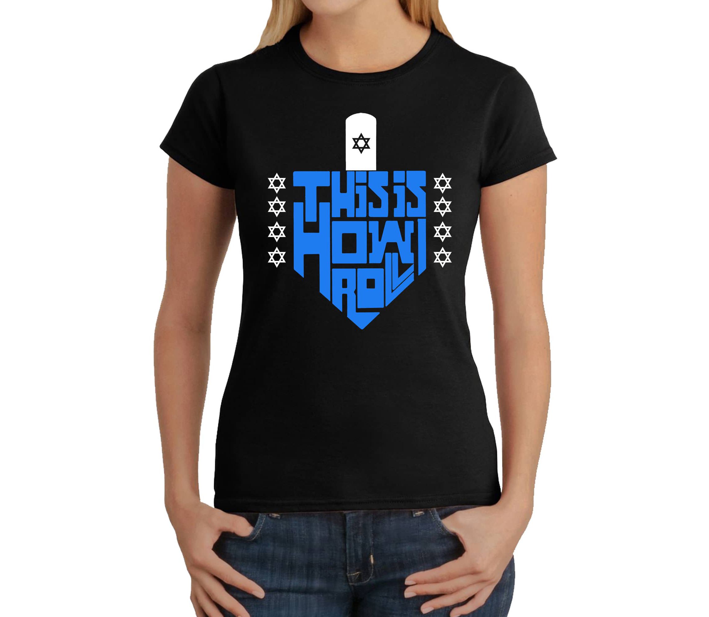 This is How I Roll - Womens Word Art T-Shirt