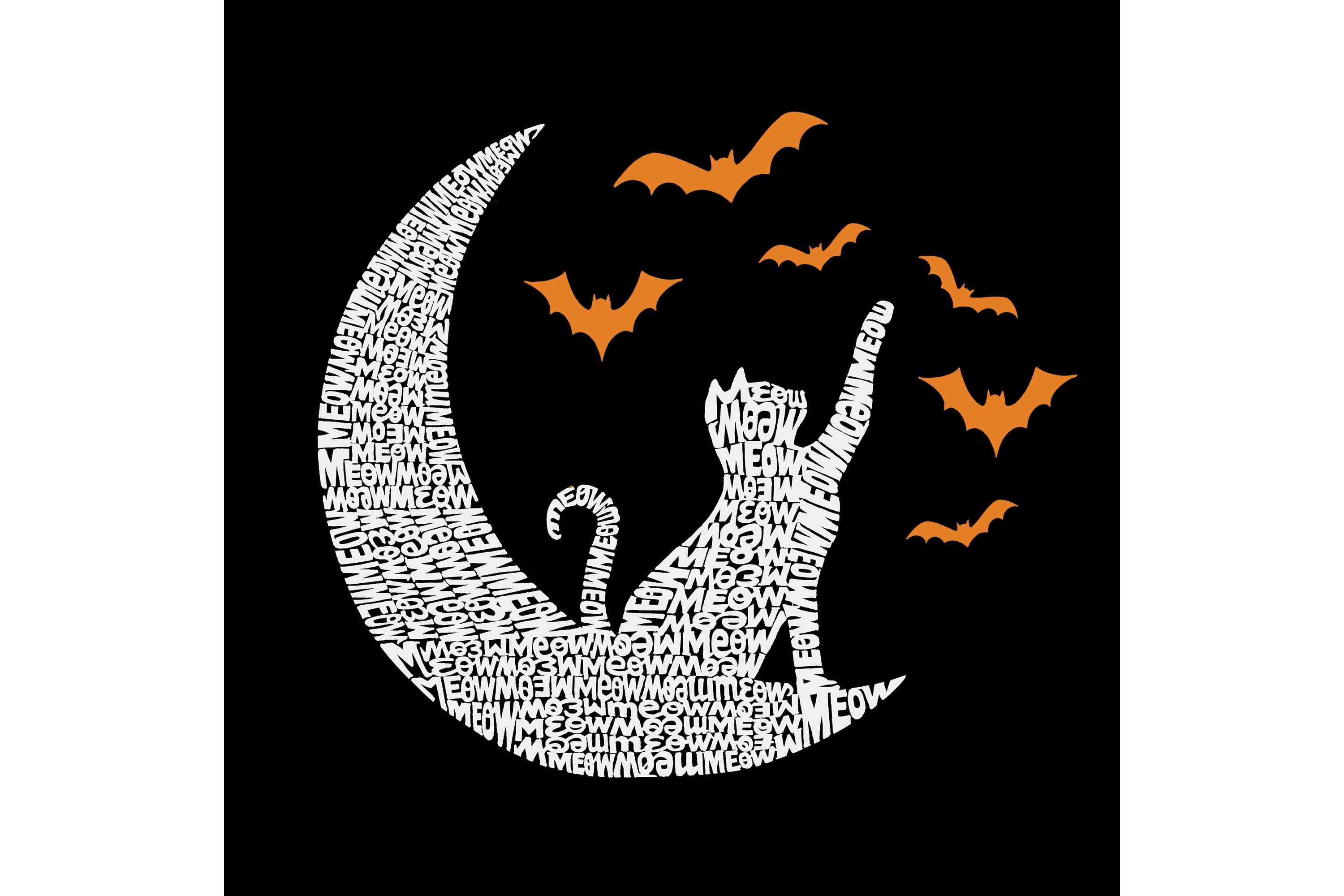 Lunar Bats - Womens Word Art T-Shirt
